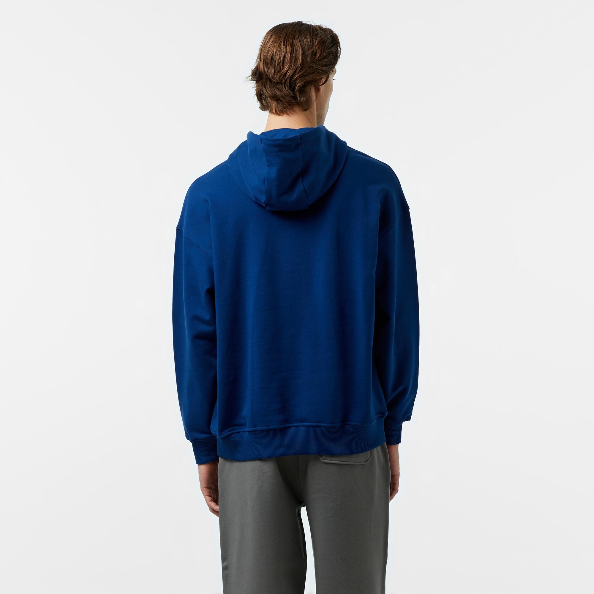 UNITED4 Pieces Erkek Mavi Hoodie