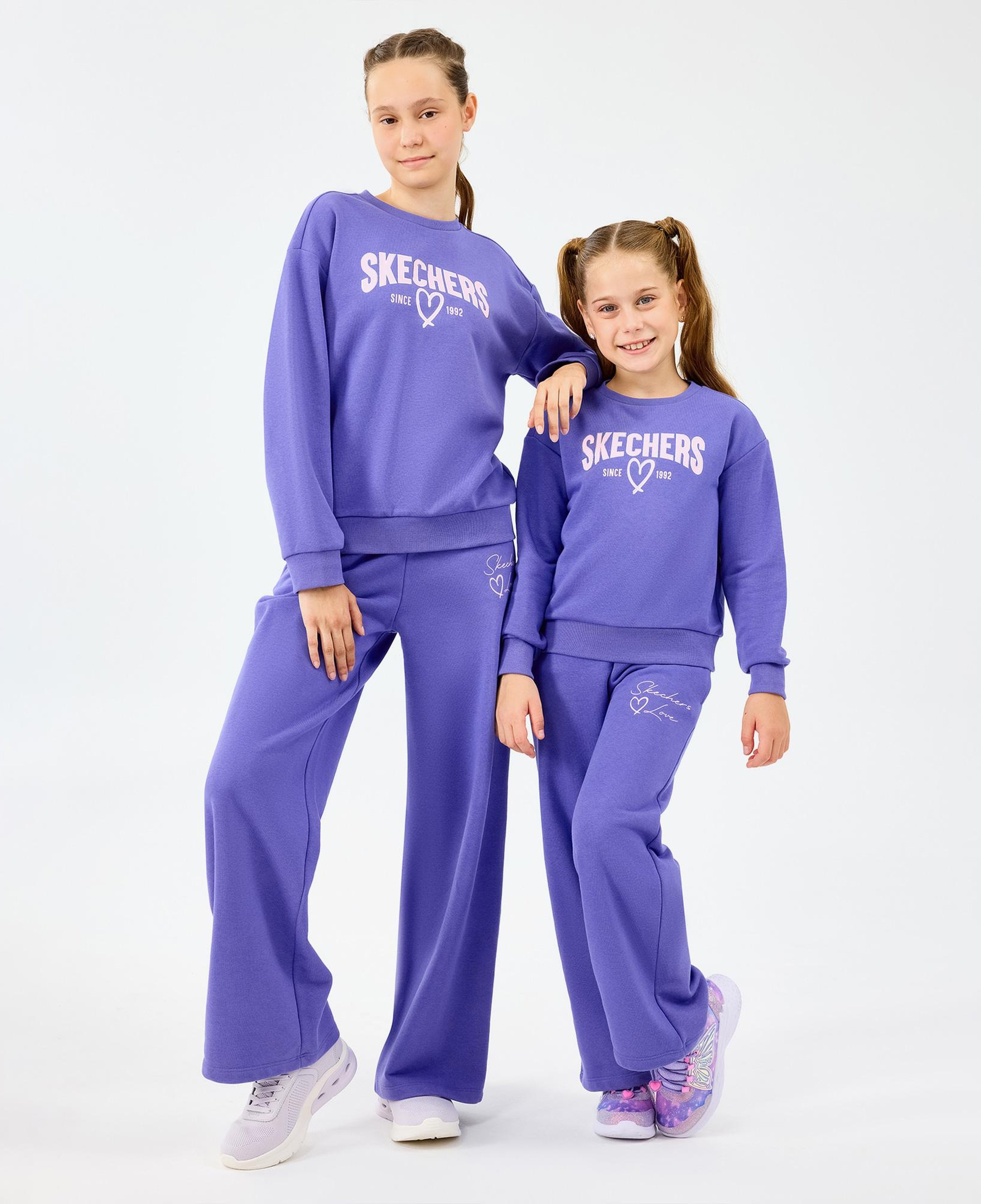 Skechers Lw Fleece Çocuk Mor Eşofman Üstü