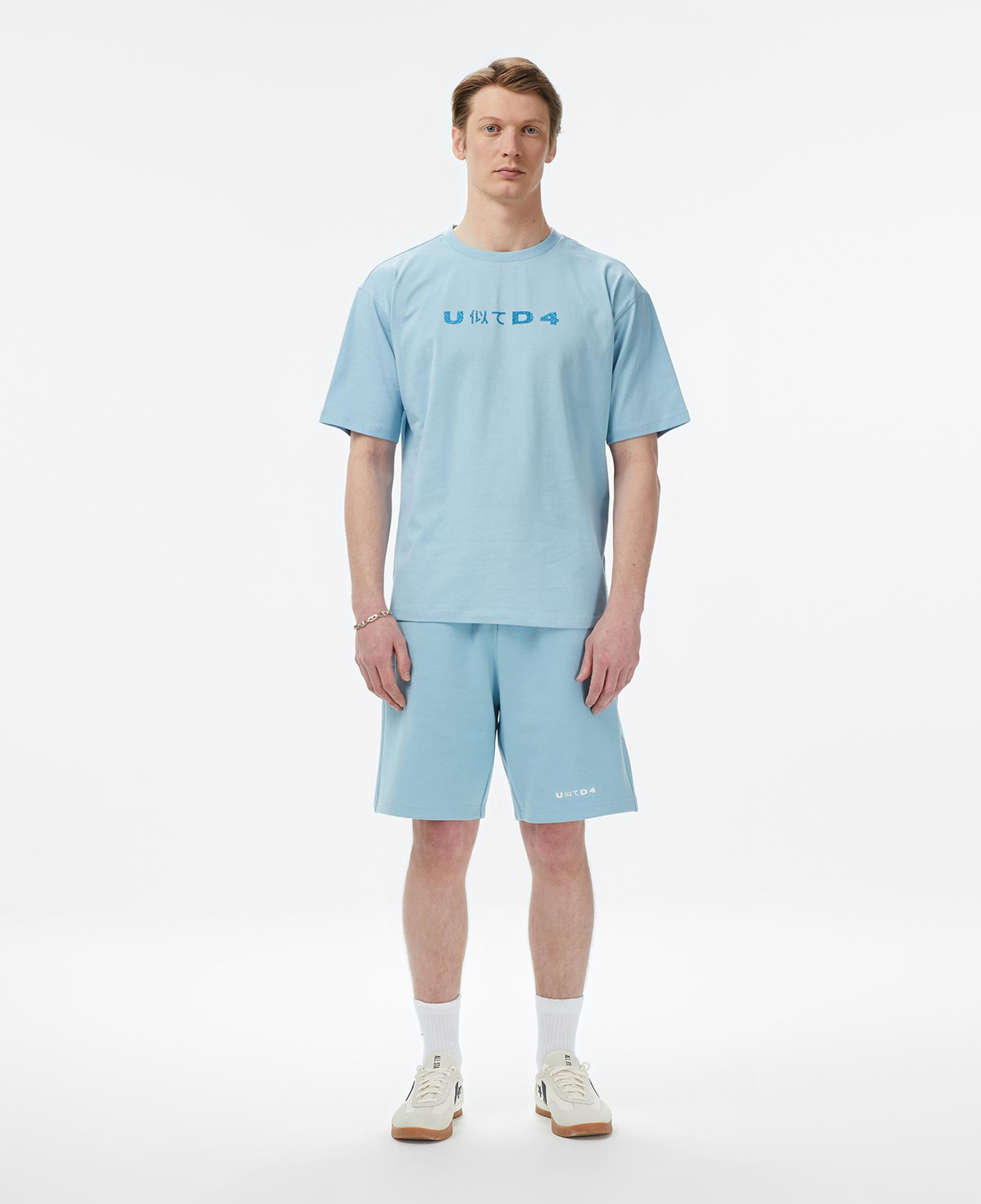 UNITED4 Regular Fit Erkek Mavi T-Shirt