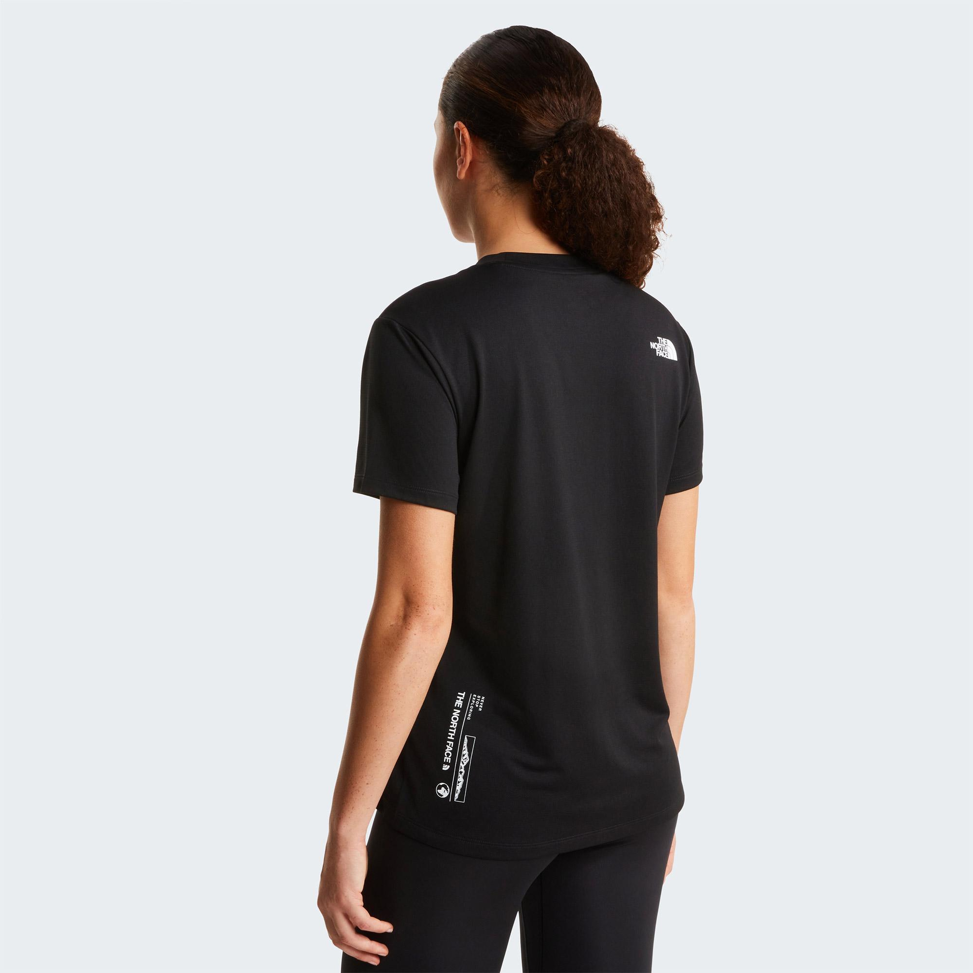 The North Face Flex Short Sleeves Graphic Kadın Siyah T-Shirt