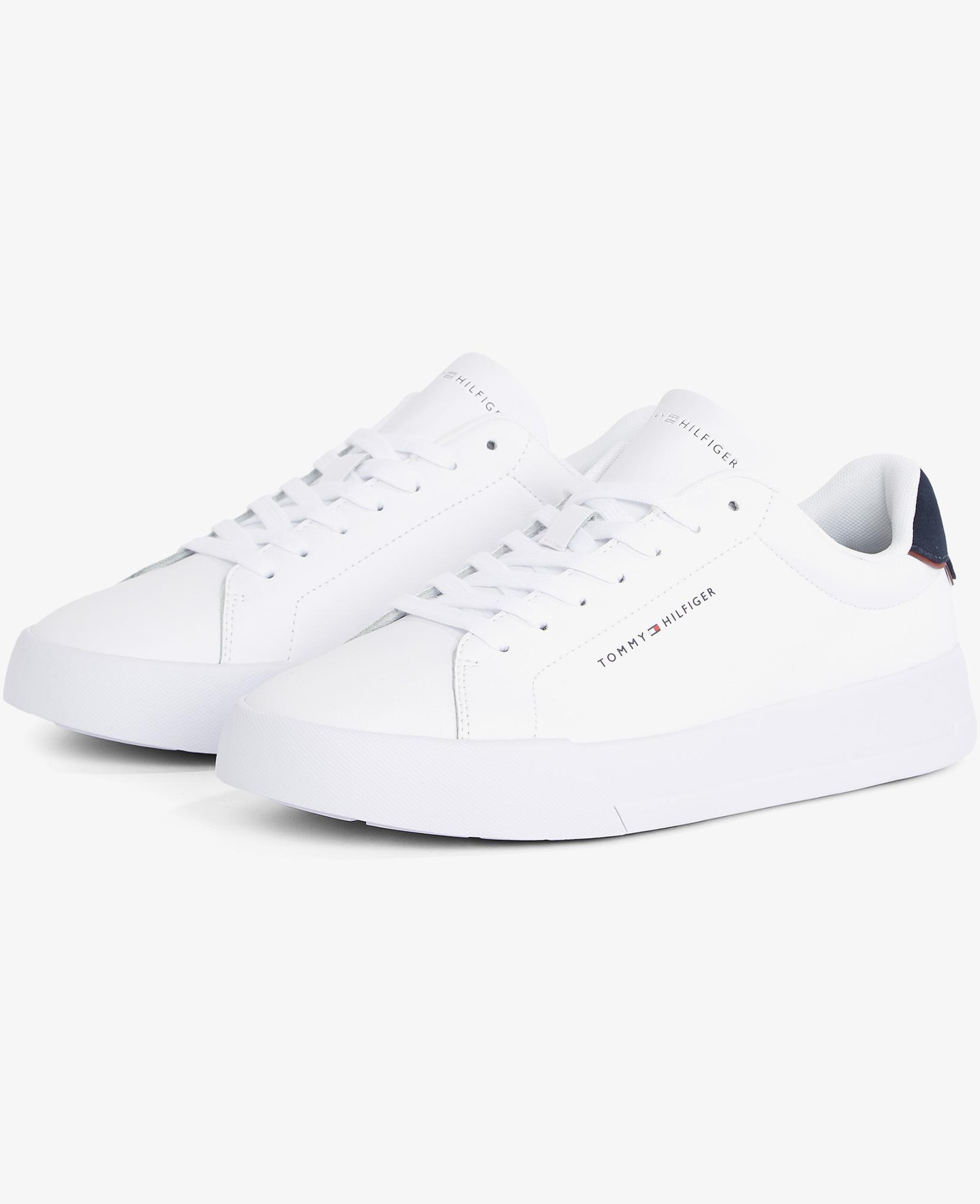 Tommy Hilfiger Court Leather Erkek Beyaz Spor Ayakkabı