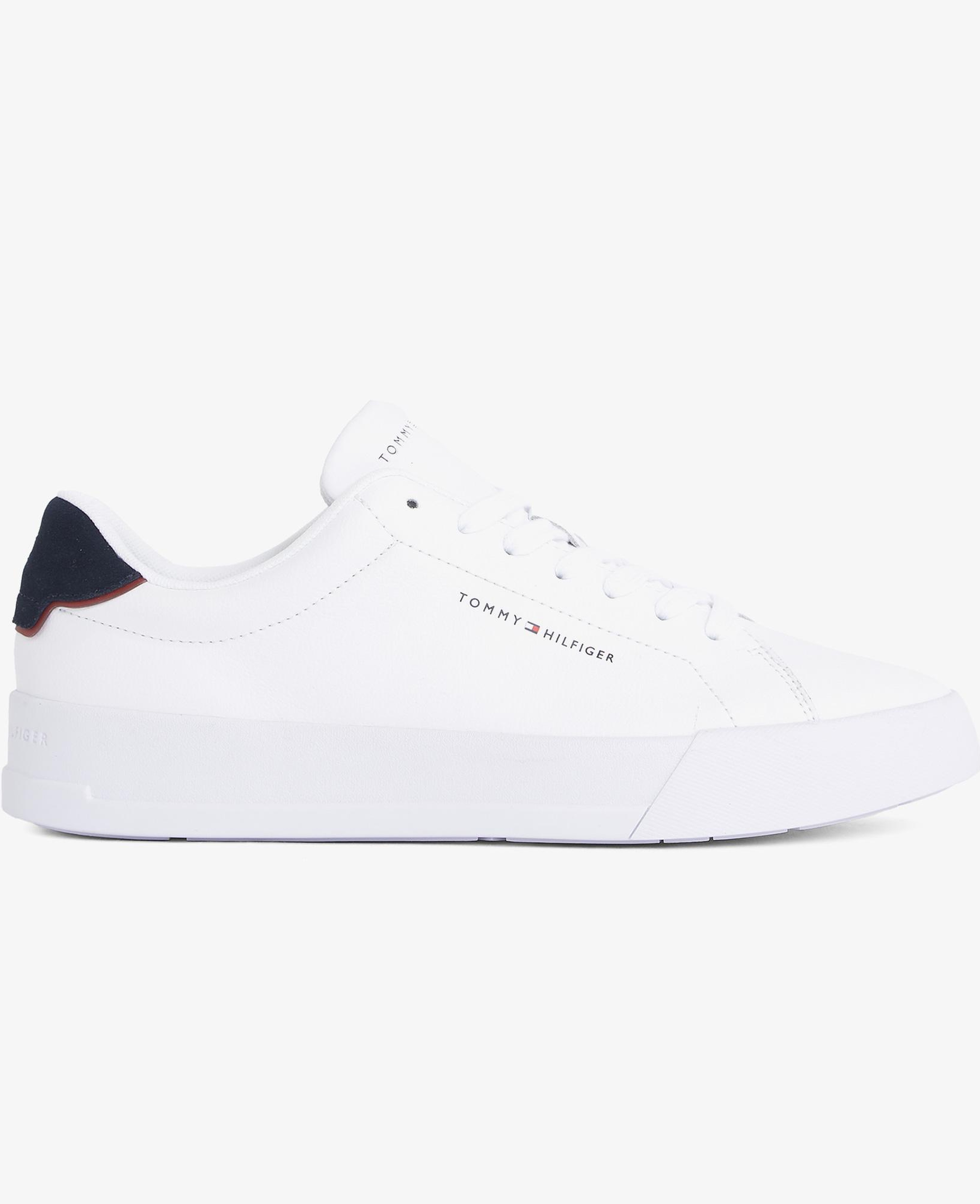 Tommy Hilfiger Court Leather Erkek Beyaz Spor Ayakkabı