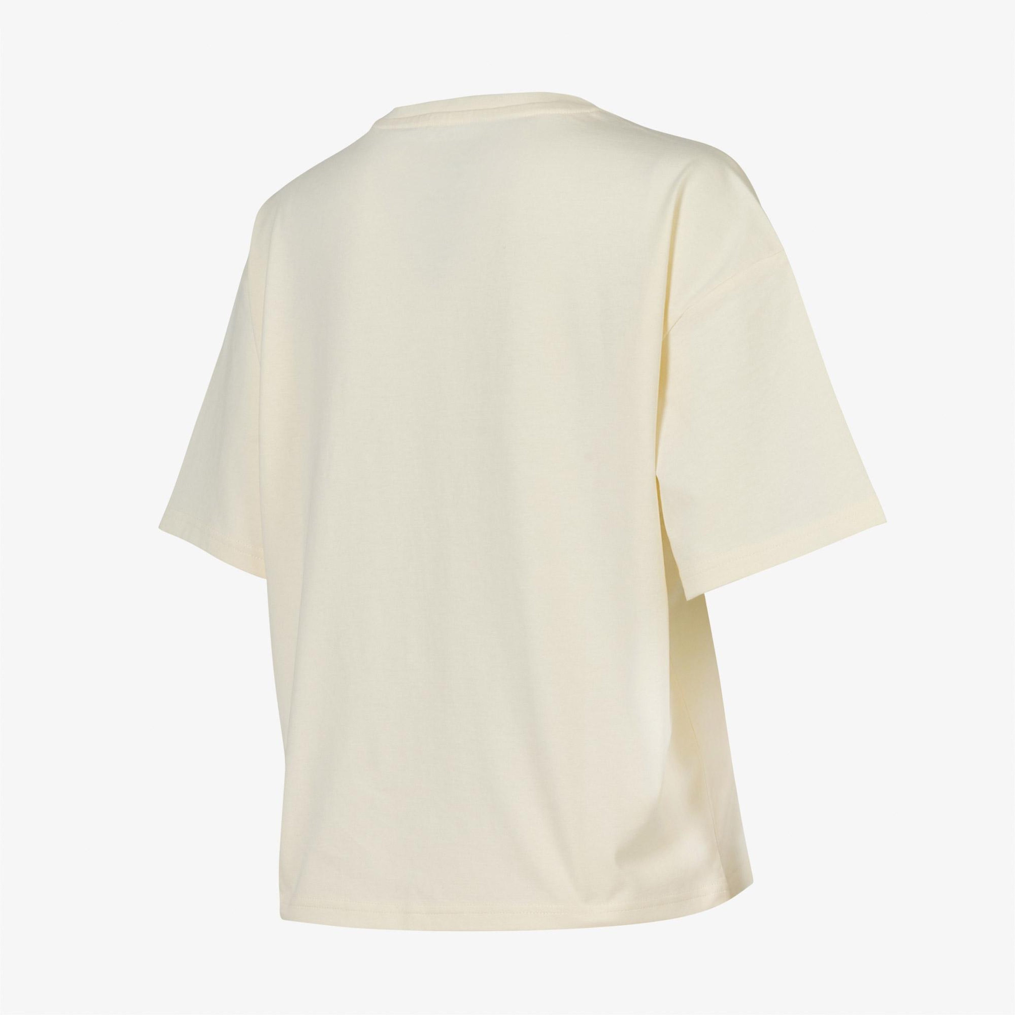 New Balance WNT1605 Lifestyle Kadın Bej T-Shirt