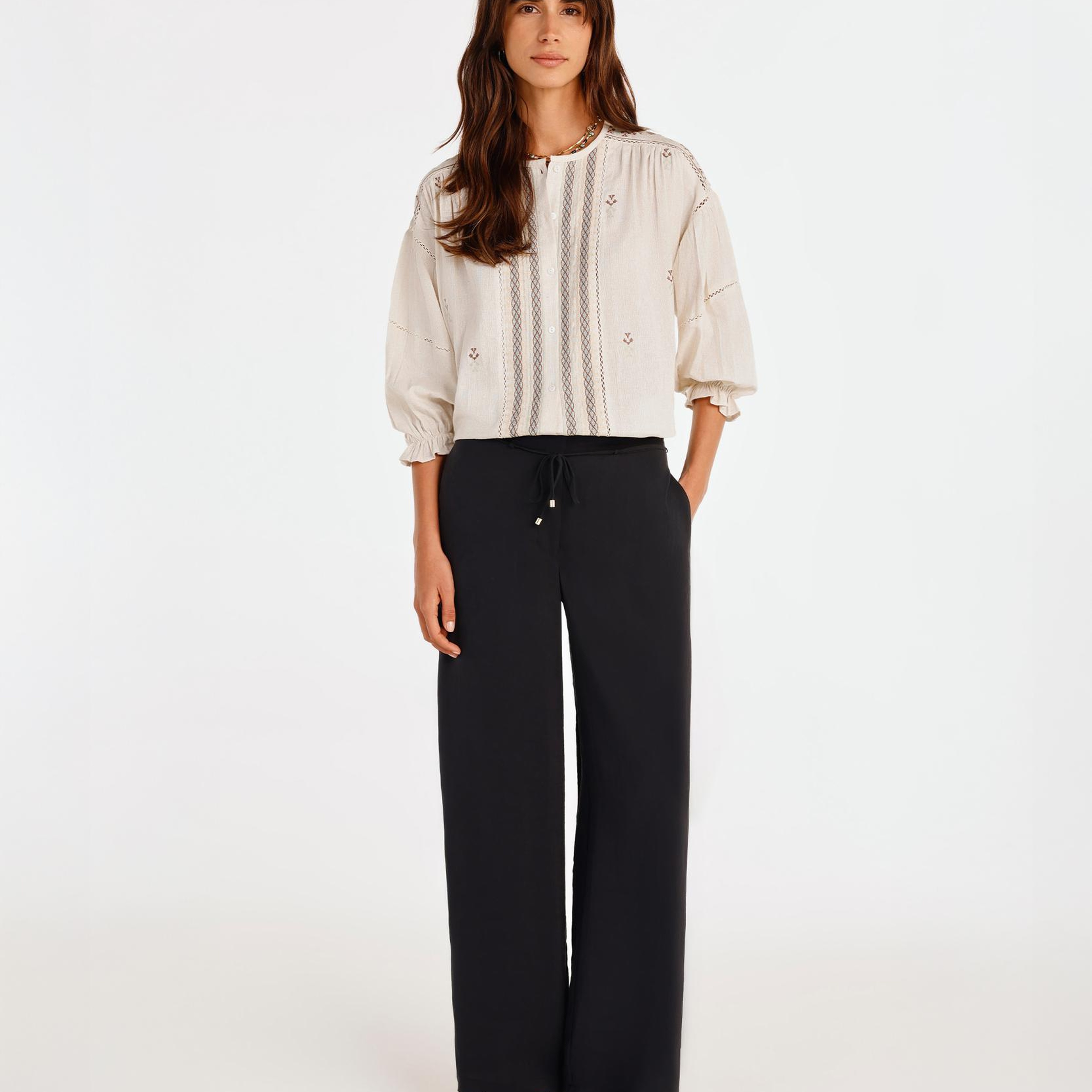 YARGICI Bağlama Detaylı Pantolon