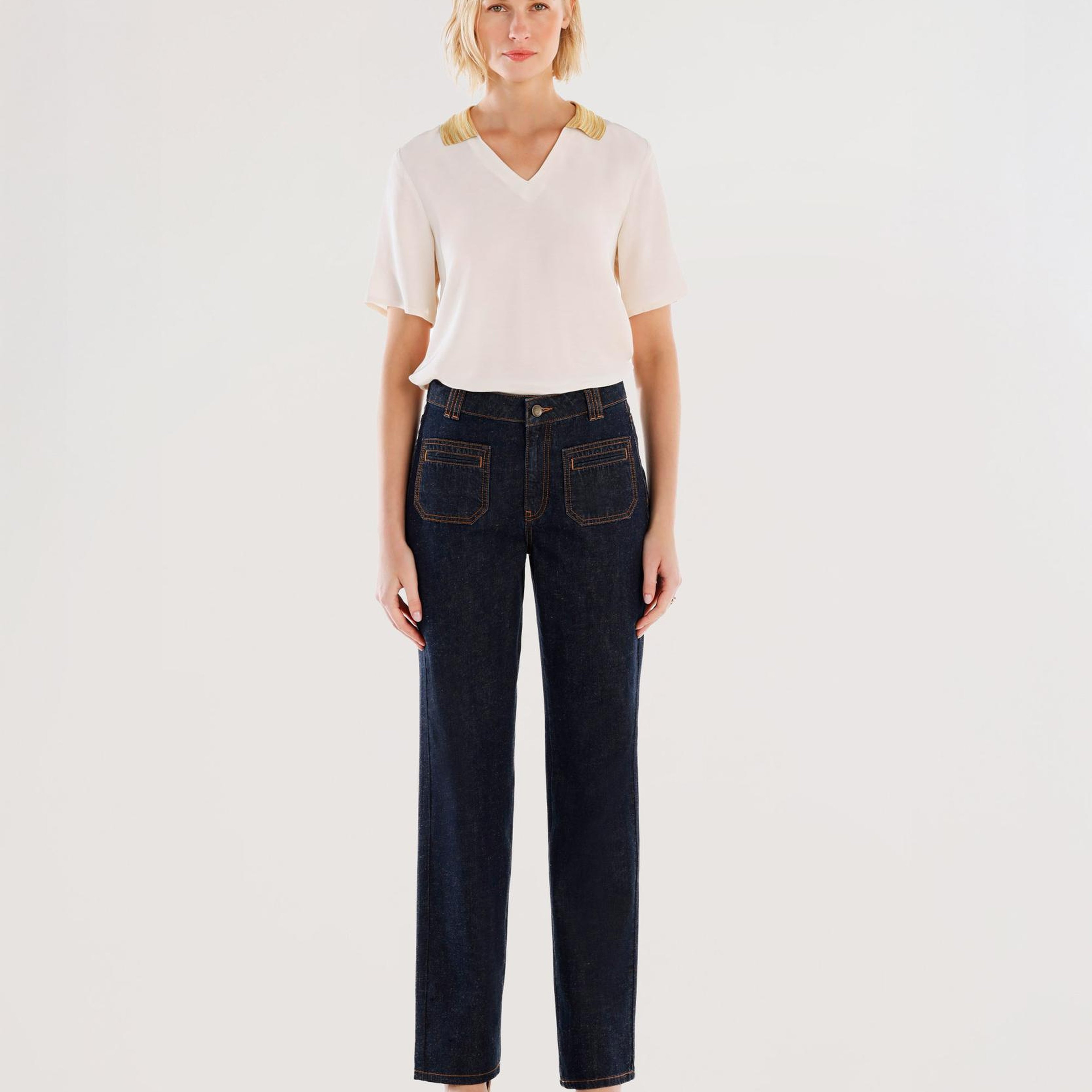 YARGICI Cep Detaylı Normal Bel Rahat Fit Denim Pantolon