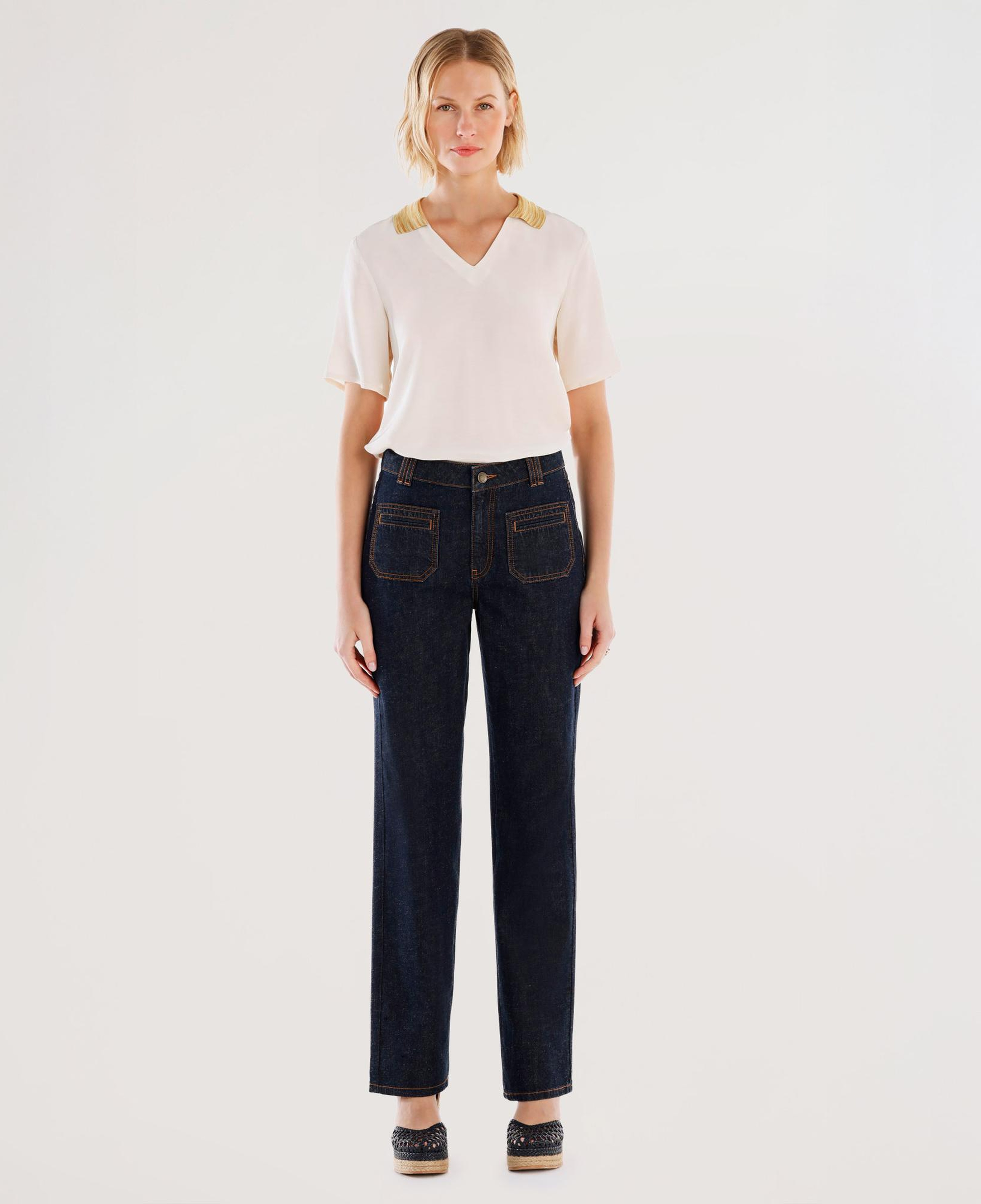 YARGICI Cep Detaylı Normal Bel Rahat Fit Denim Pantolon