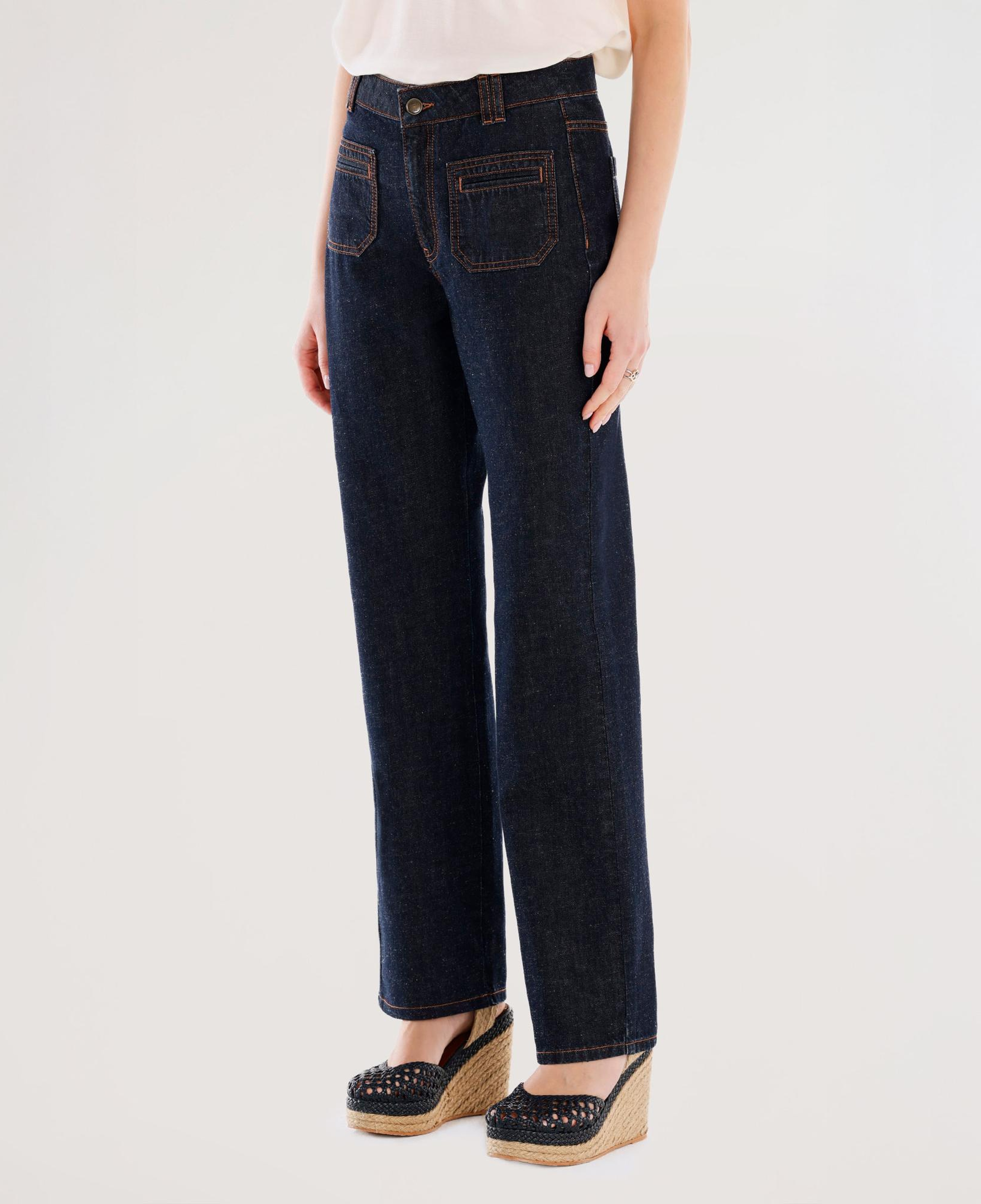YARGICI Cep Detaylı Normal Bel Rahat Fit Denim Pantolon
