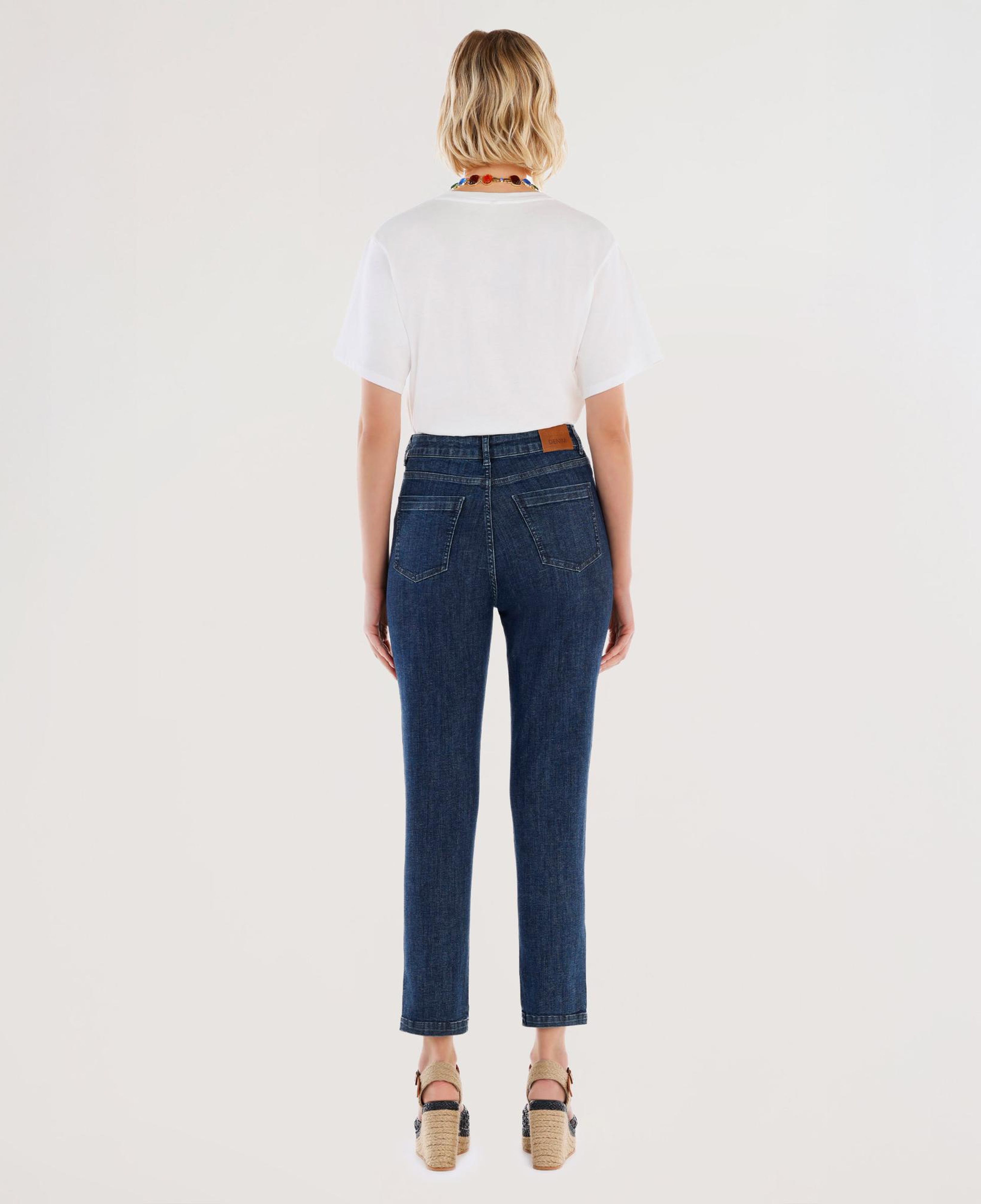 YARGICI Paça Yırtmaç Detaylı Normal Bel Dar Boru Paça Denim Pantolon
