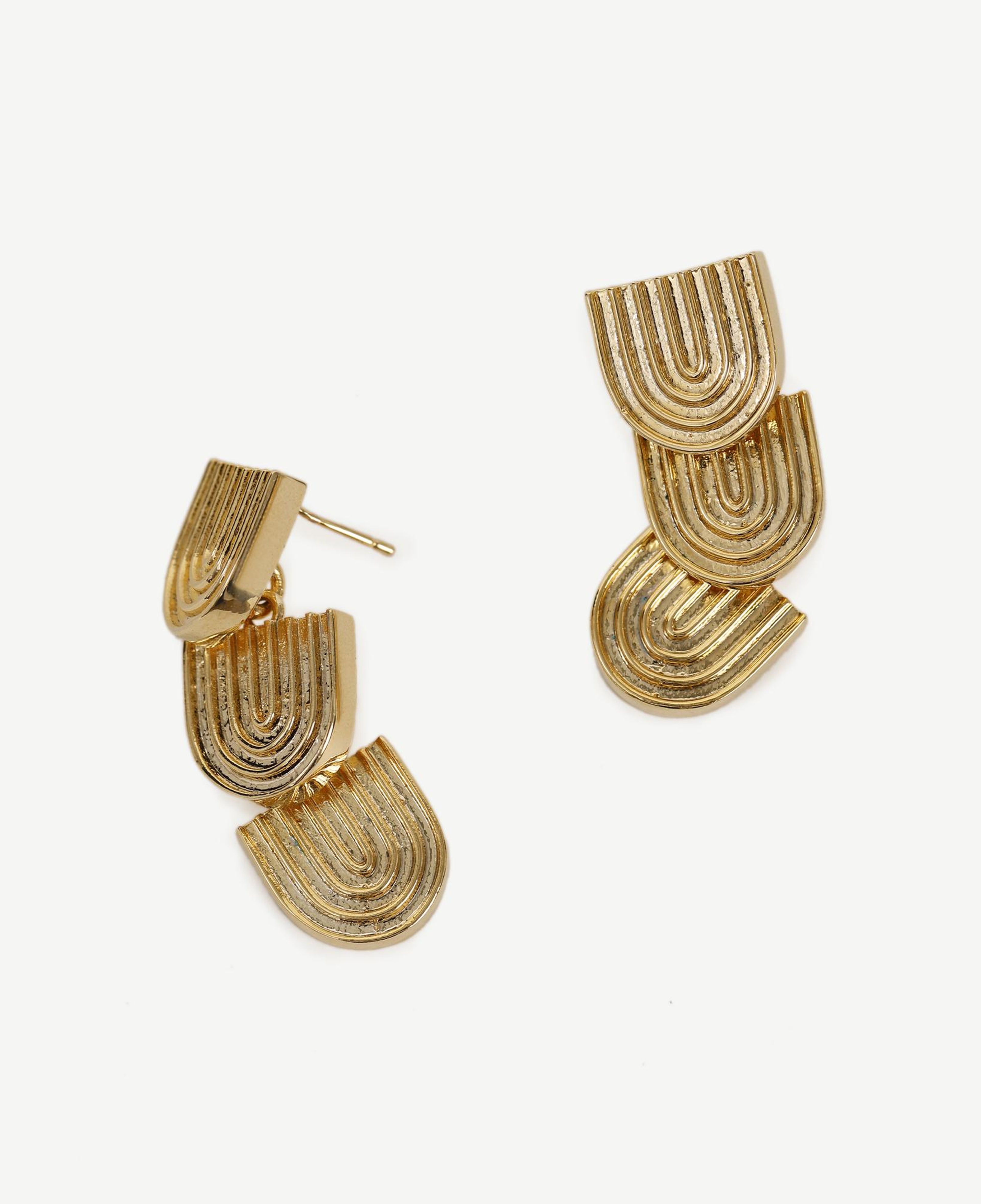 YARGICI Dokulu Gold Küpe
