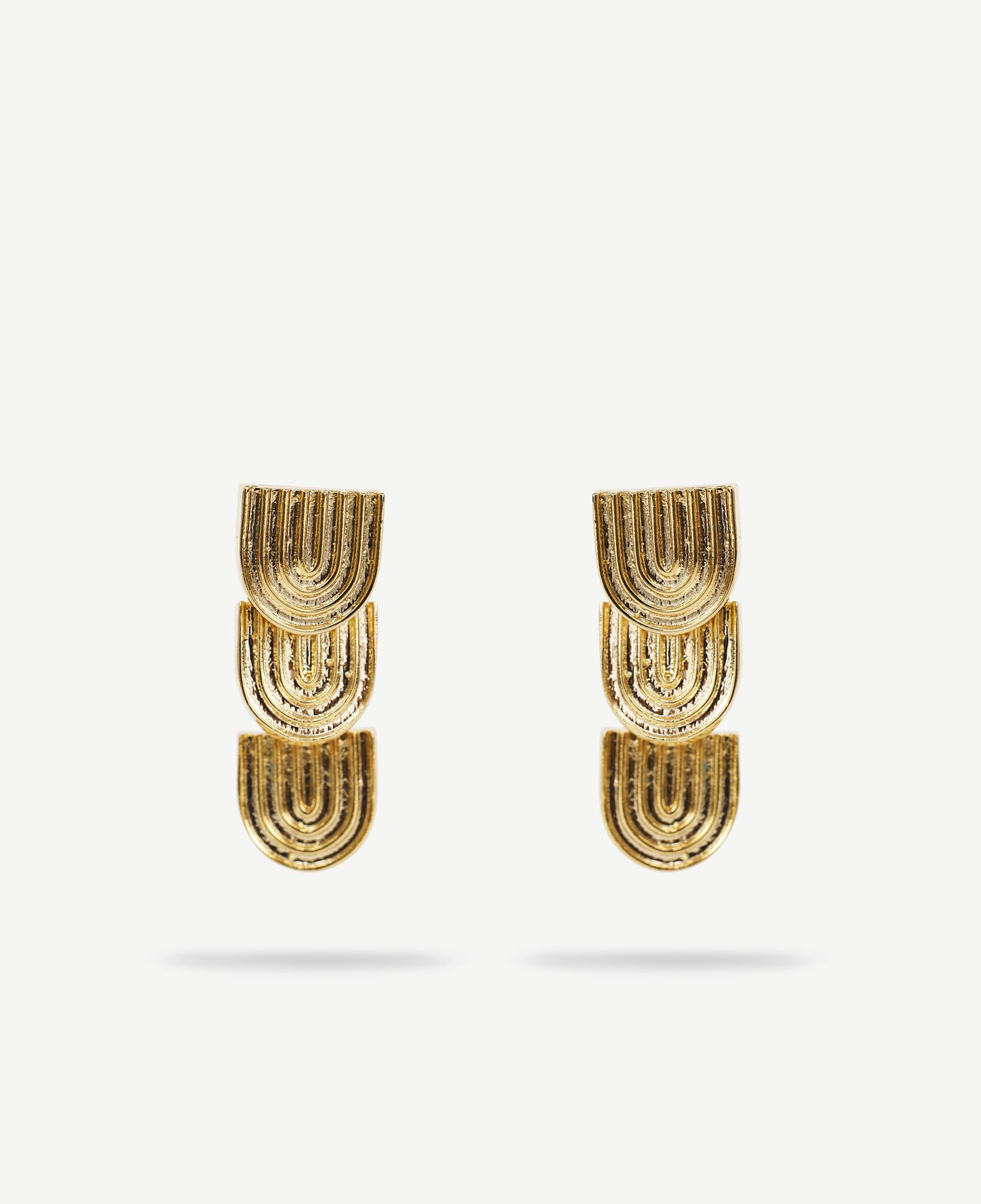 YARGICI Dokulu Gold Küpe