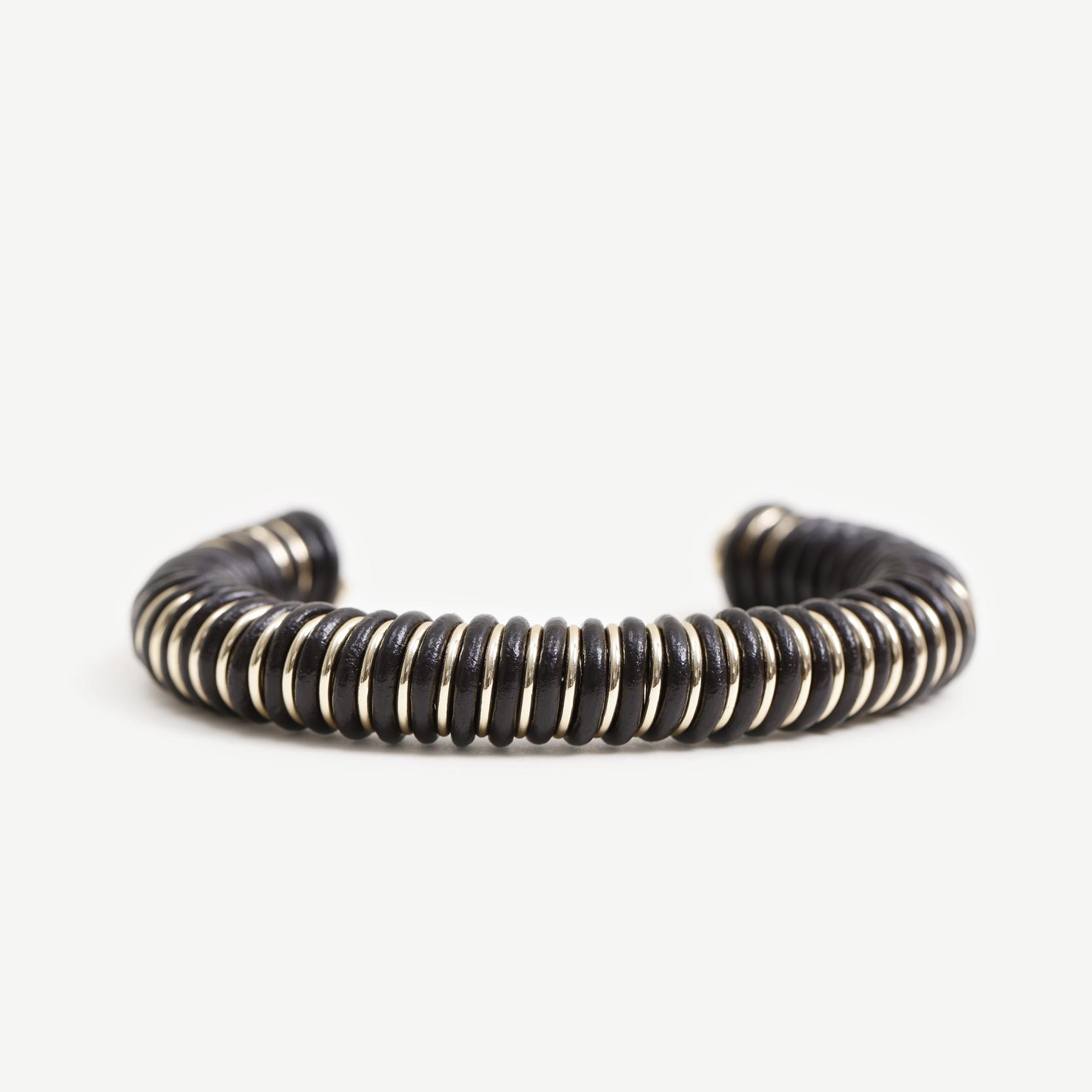 YARGICI Suni Deri Sarmalı Cuff Bileklik
