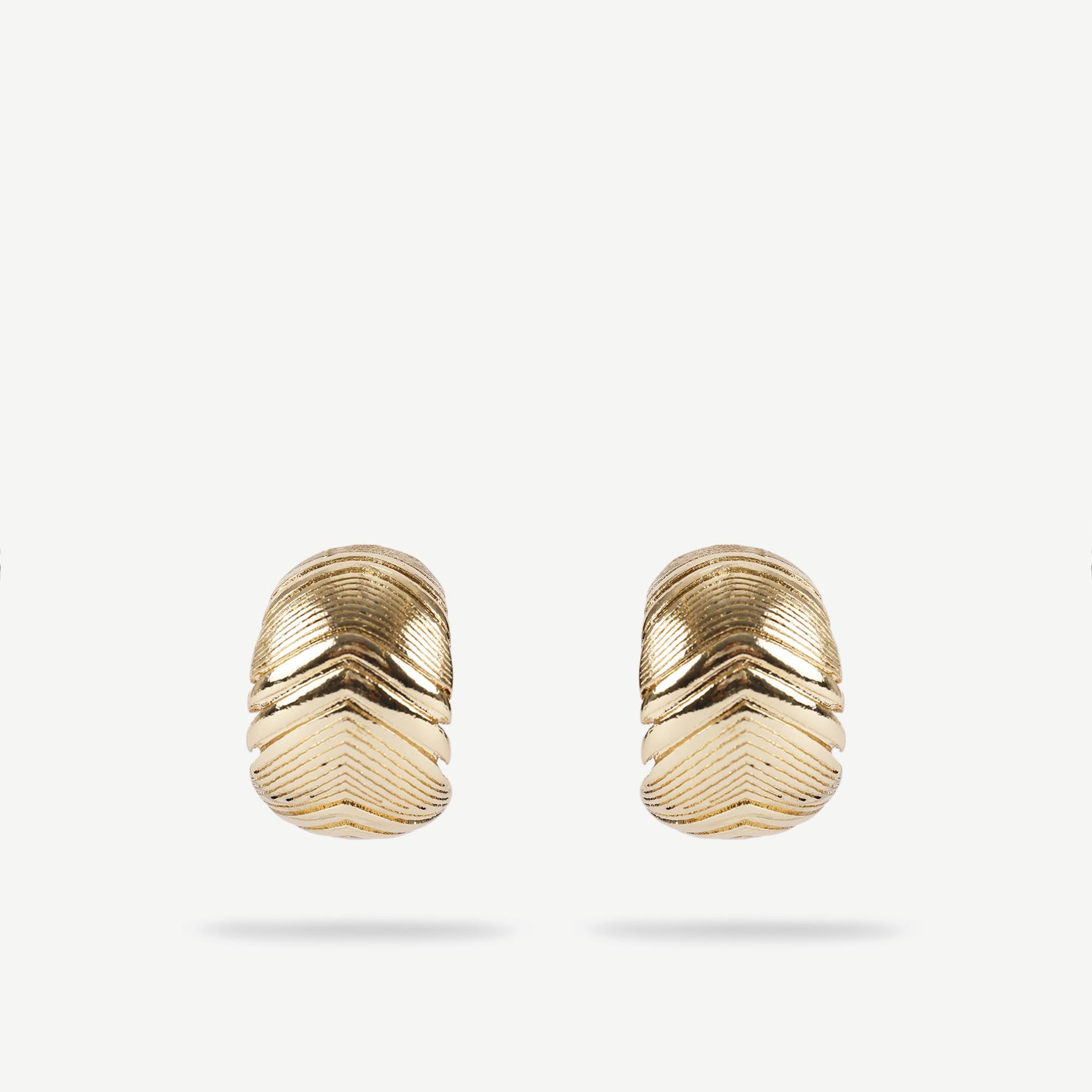 YARGICI Dokulu Gold Küpe