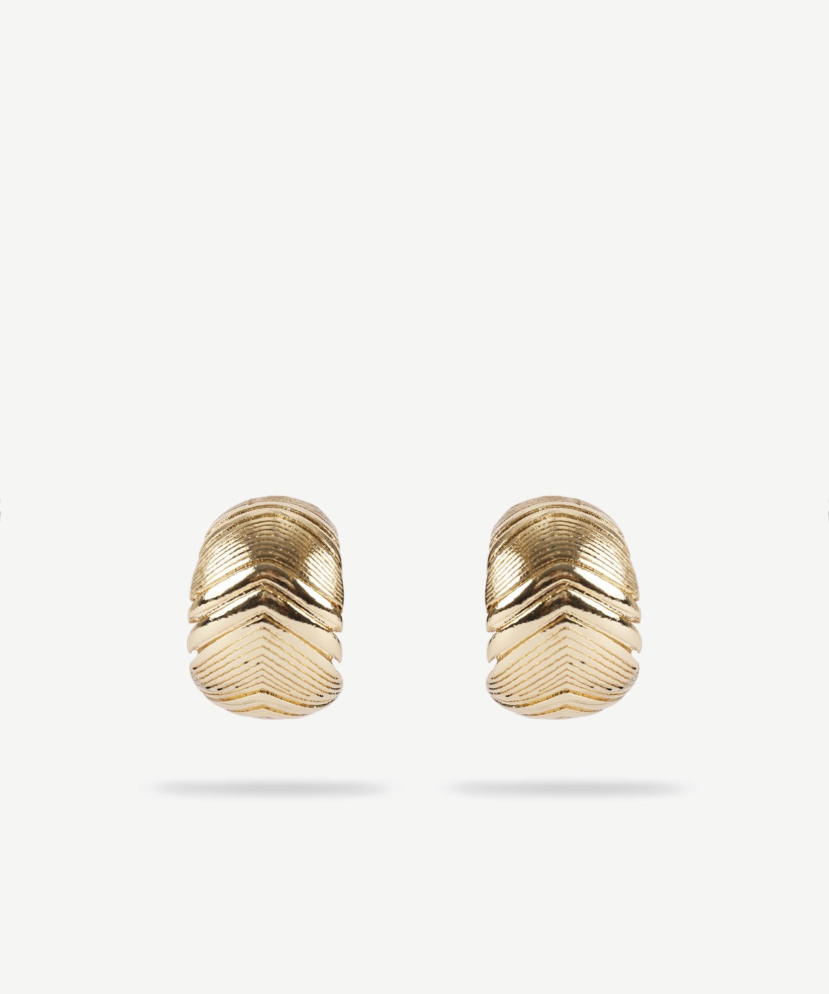 YARGICI Dokulu Gold Küpe