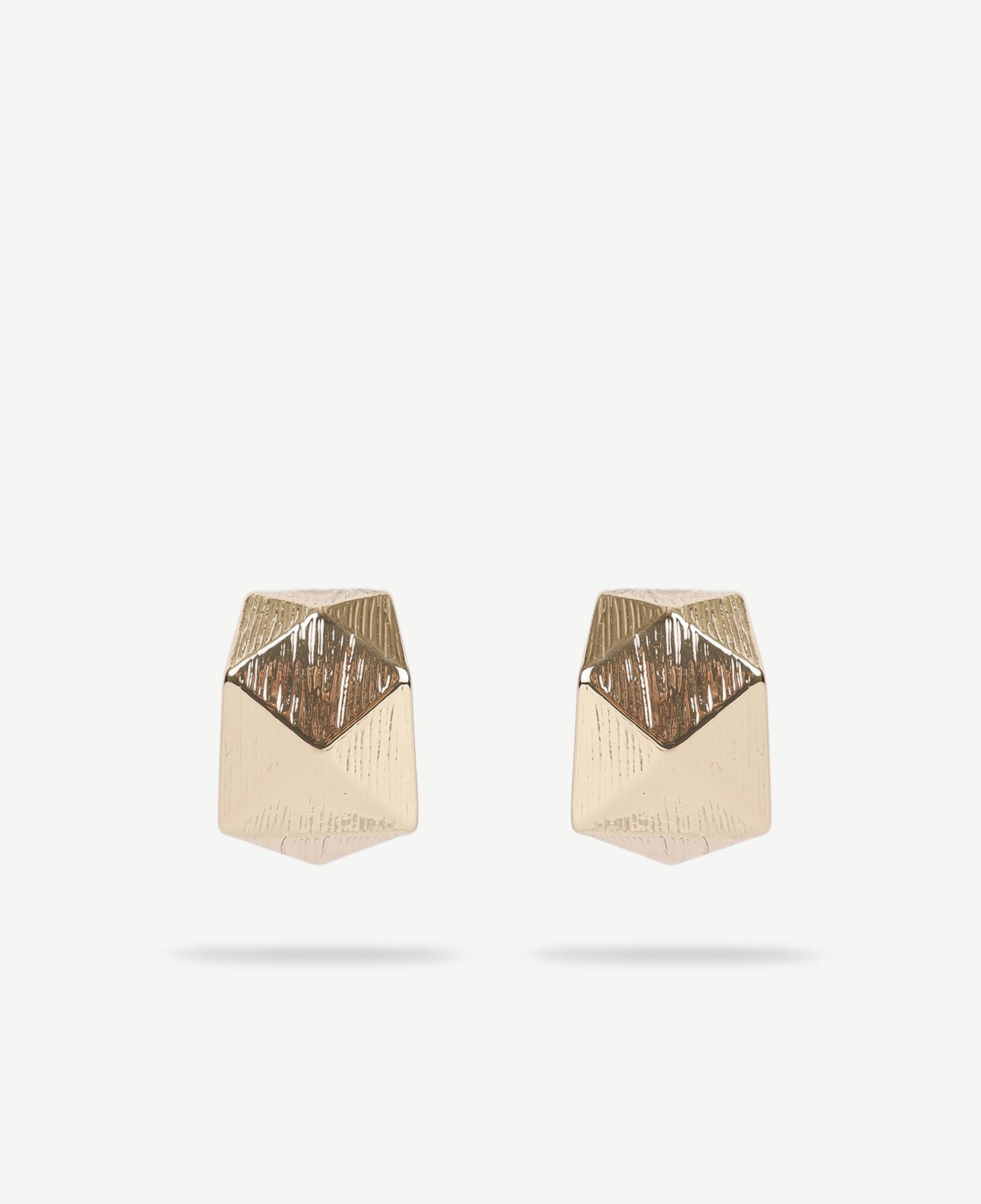 YARGICI Geometrik Formlu Gold Küpe