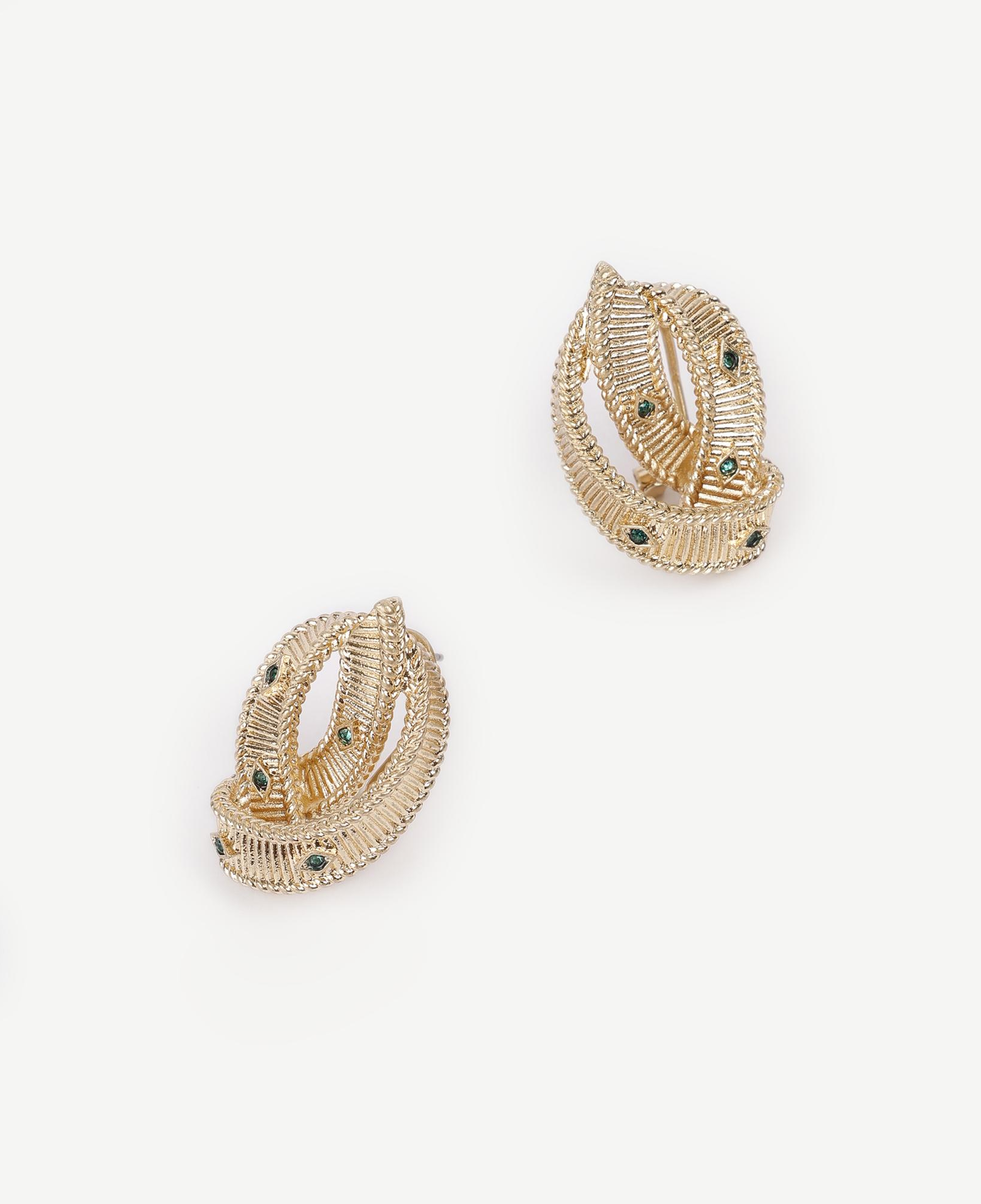 YARGICI Dokulu Gold Küpe