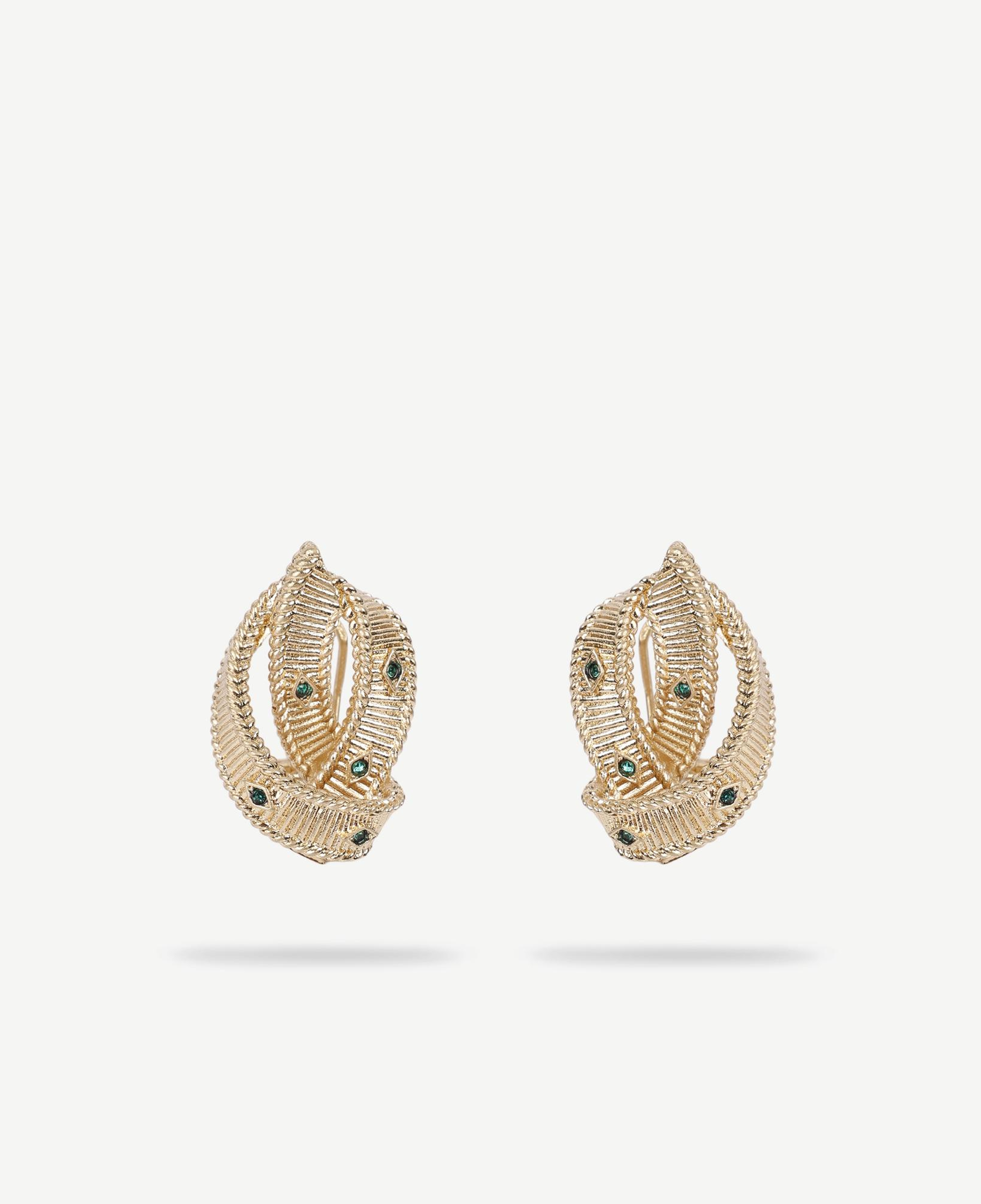 YARGICI Dokulu Gold Küpe