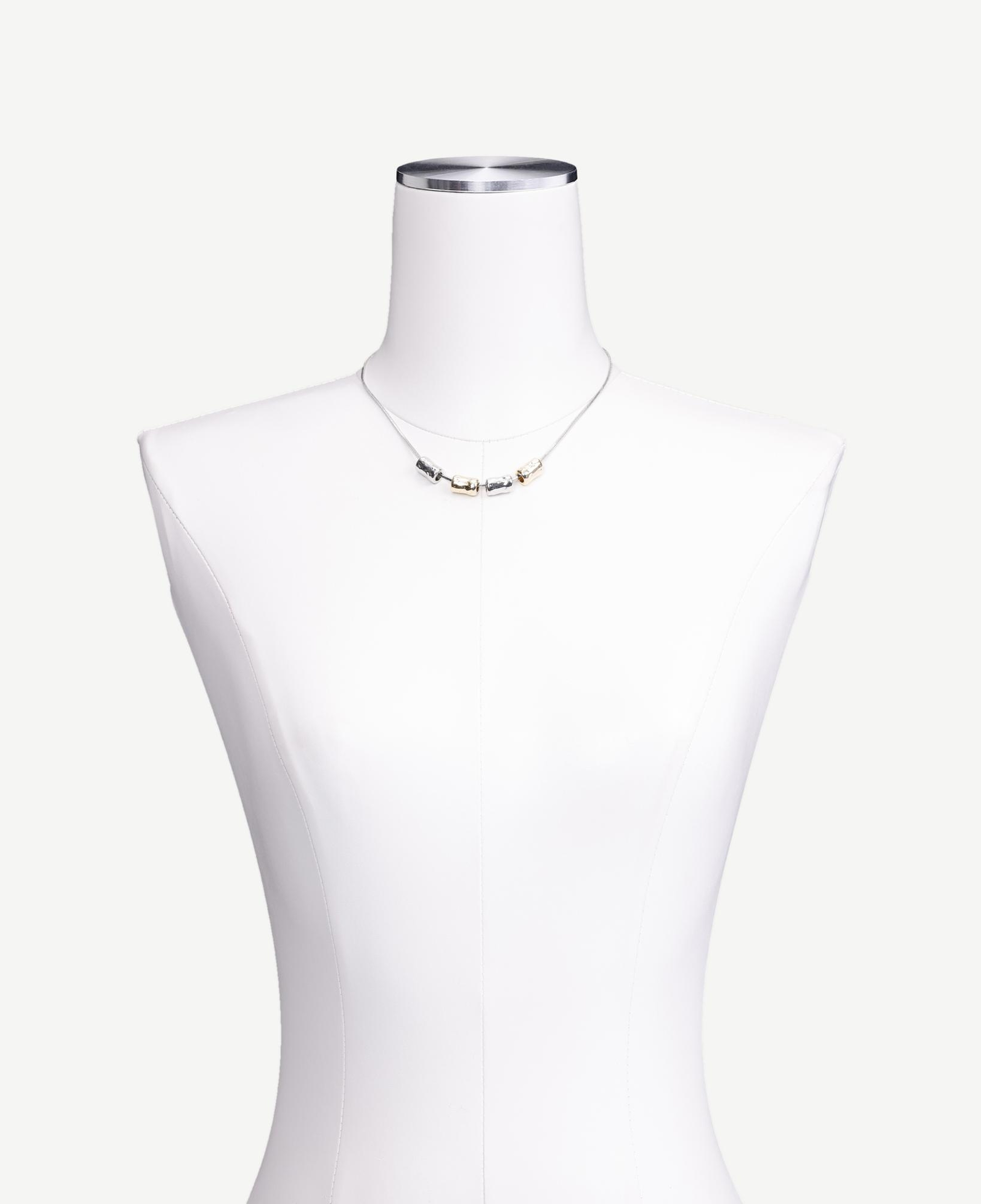 YARGICI İri Metal Boncuklu Kolye
