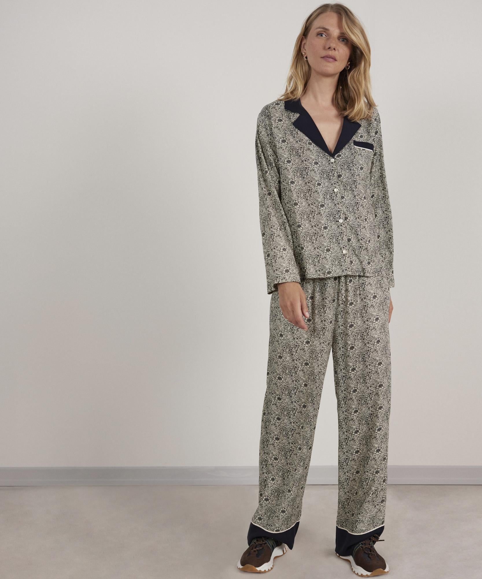YARGICI Kontrast Detaylı Pijama Üstü