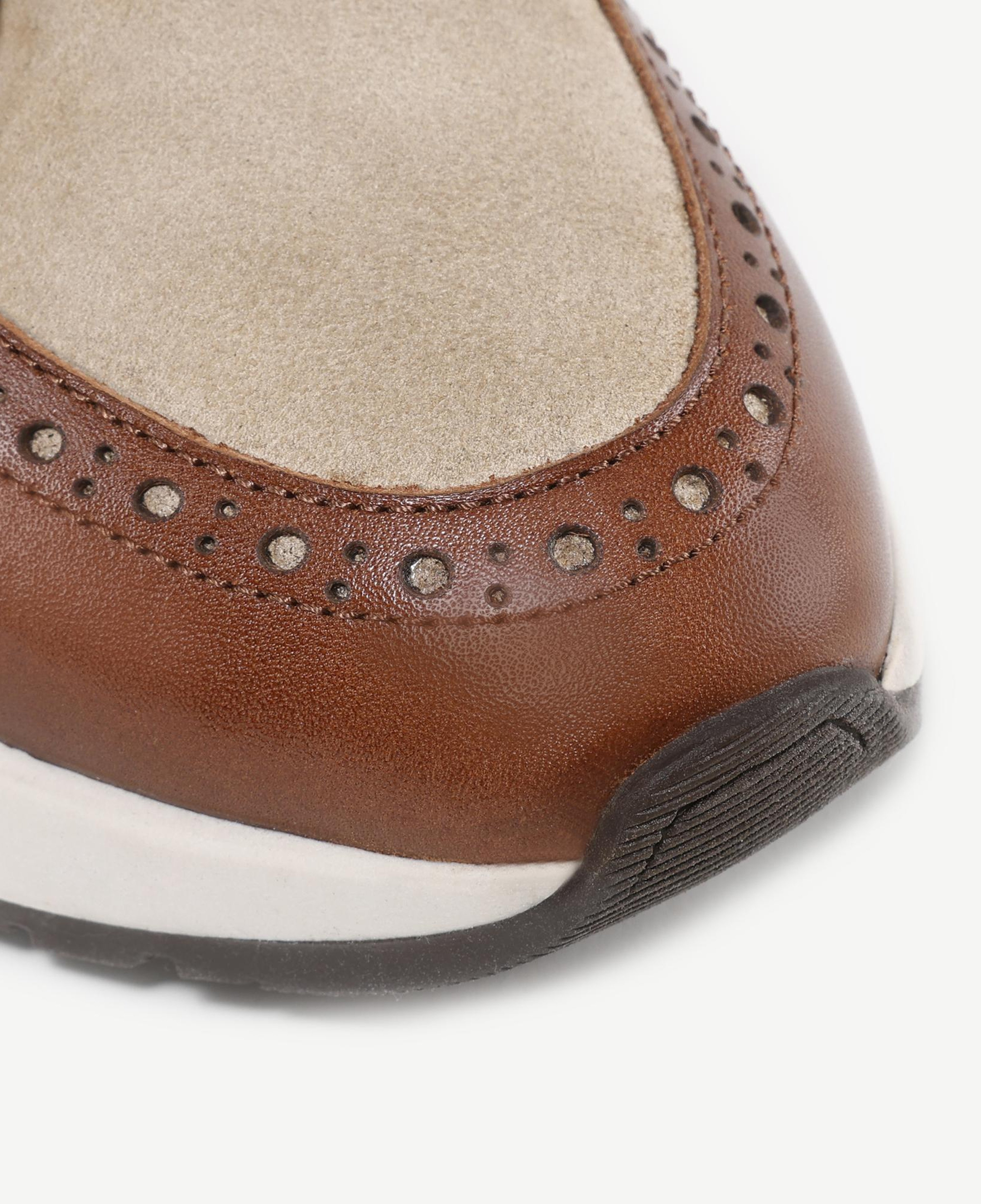 YARGICI Hasır Detaylı Maskülen Deri Sneakers