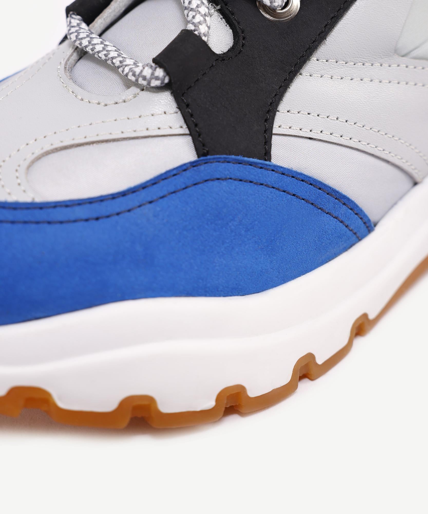YARGICI Deri Kumaş Karışımı Kalın Taban Sneakers