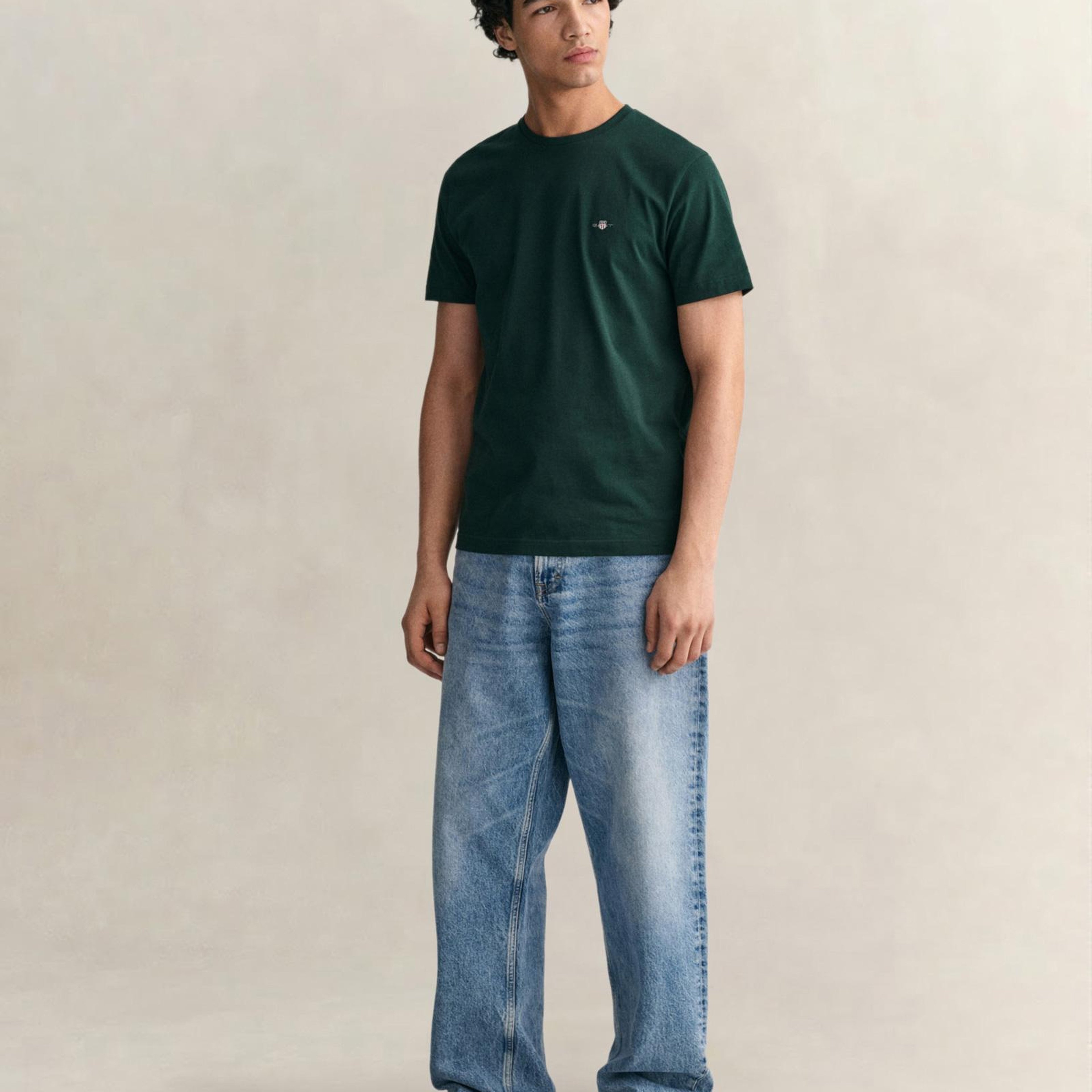 GANT Erkek Yeşil Regular Fit T-Shirt