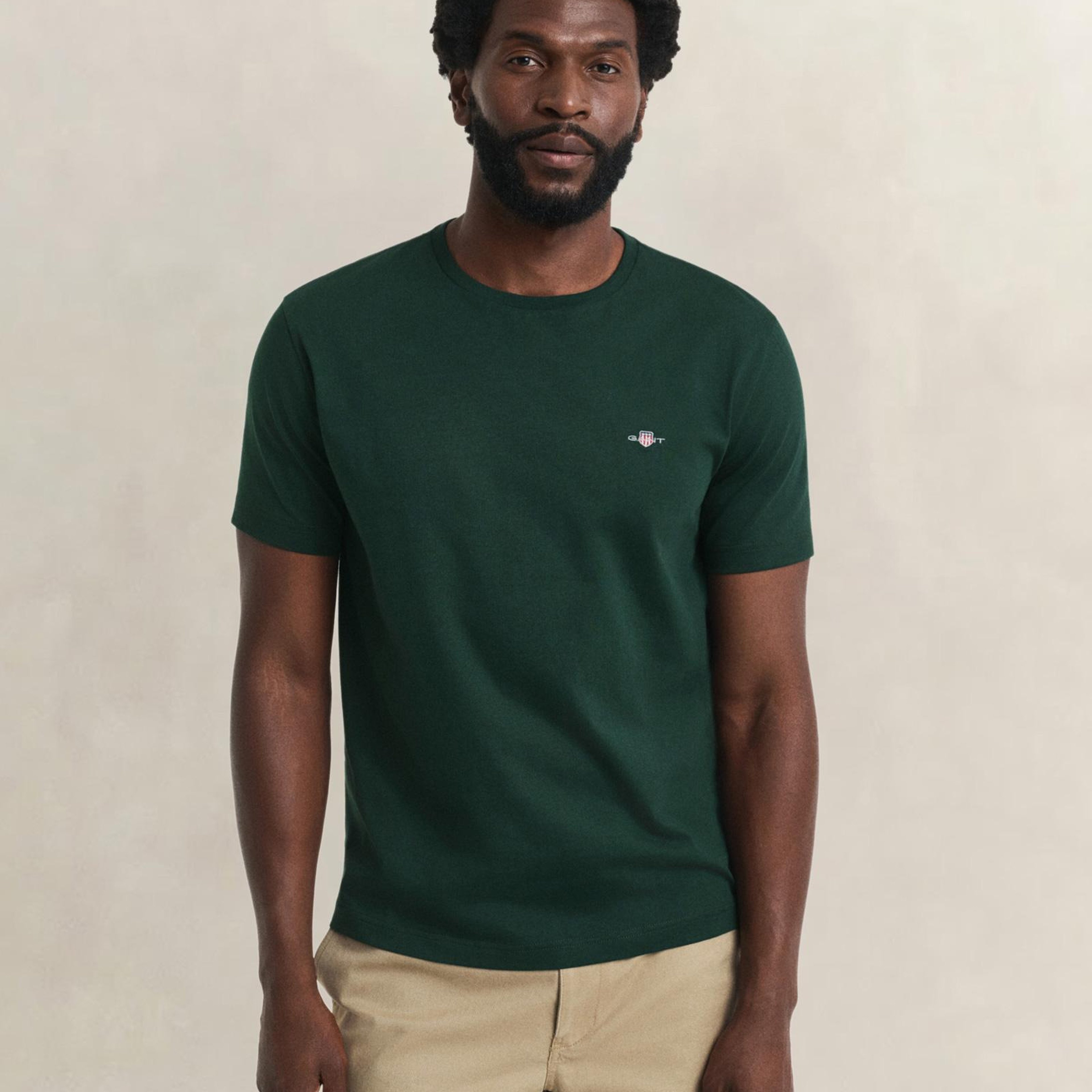 GANT Erkek Yeşil Regular Fit T-Shirt