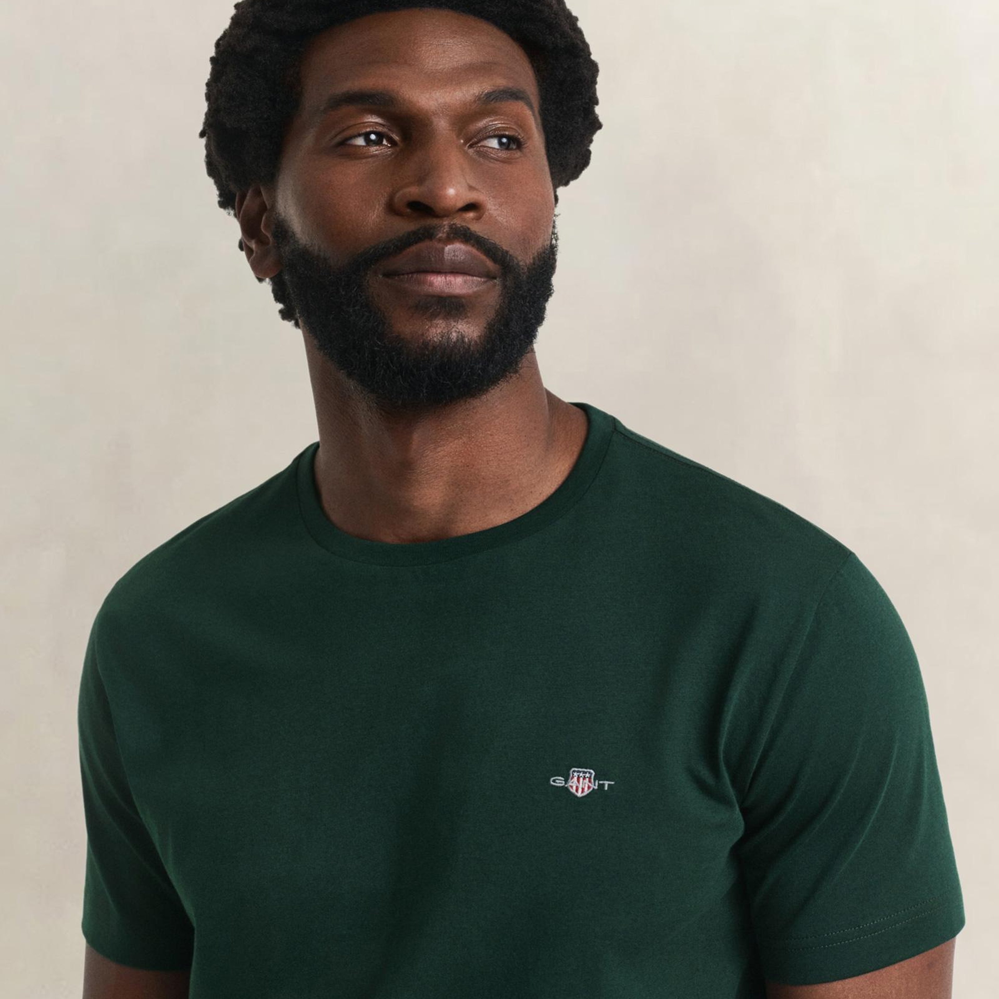 GANT Erkek Yeşil Regular Fit T-Shirt