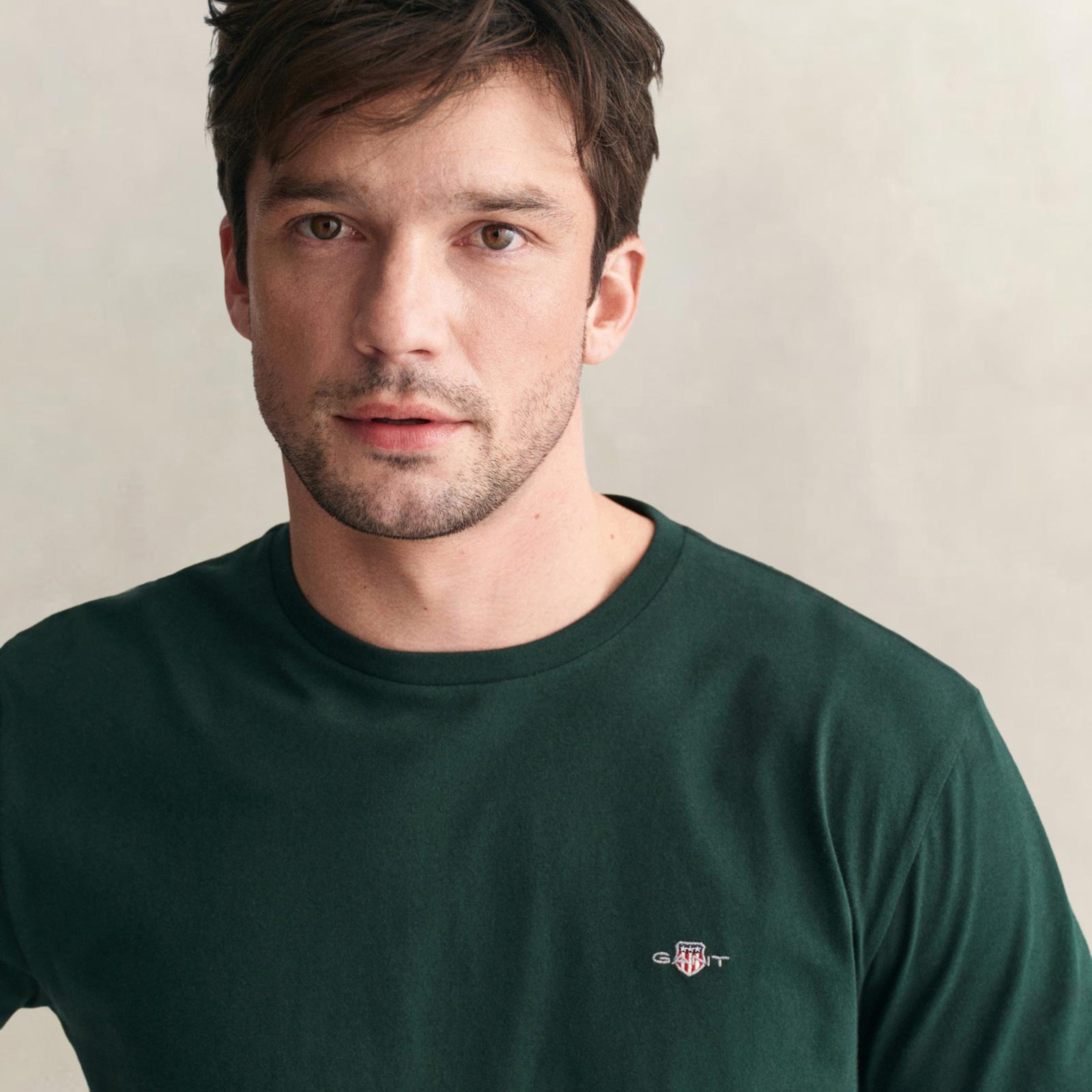 GANT Erkek Yeşil Regular Fit T-Shirt