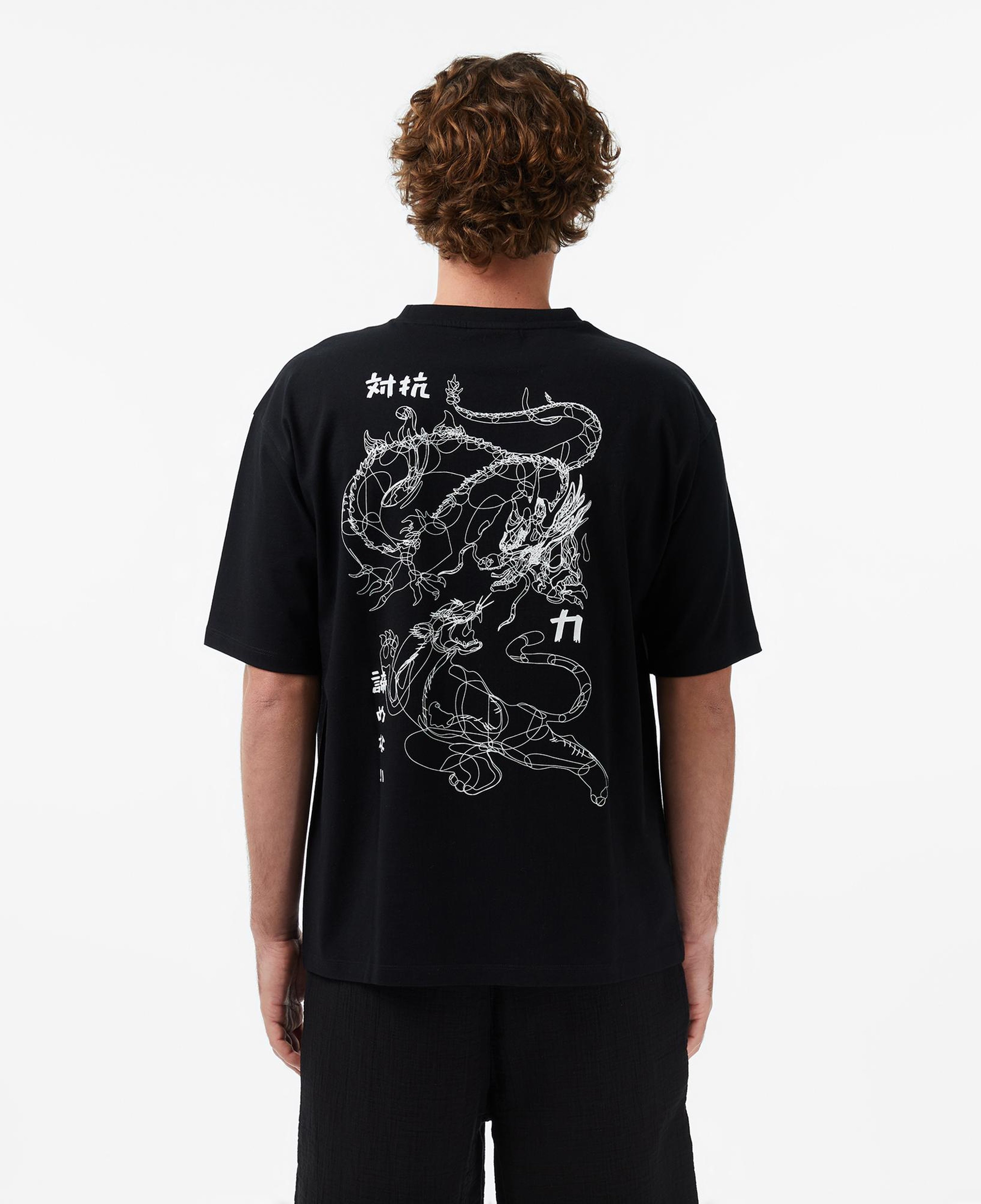 UNITED4 Regular Fit Erkek Siyah T-Shirt