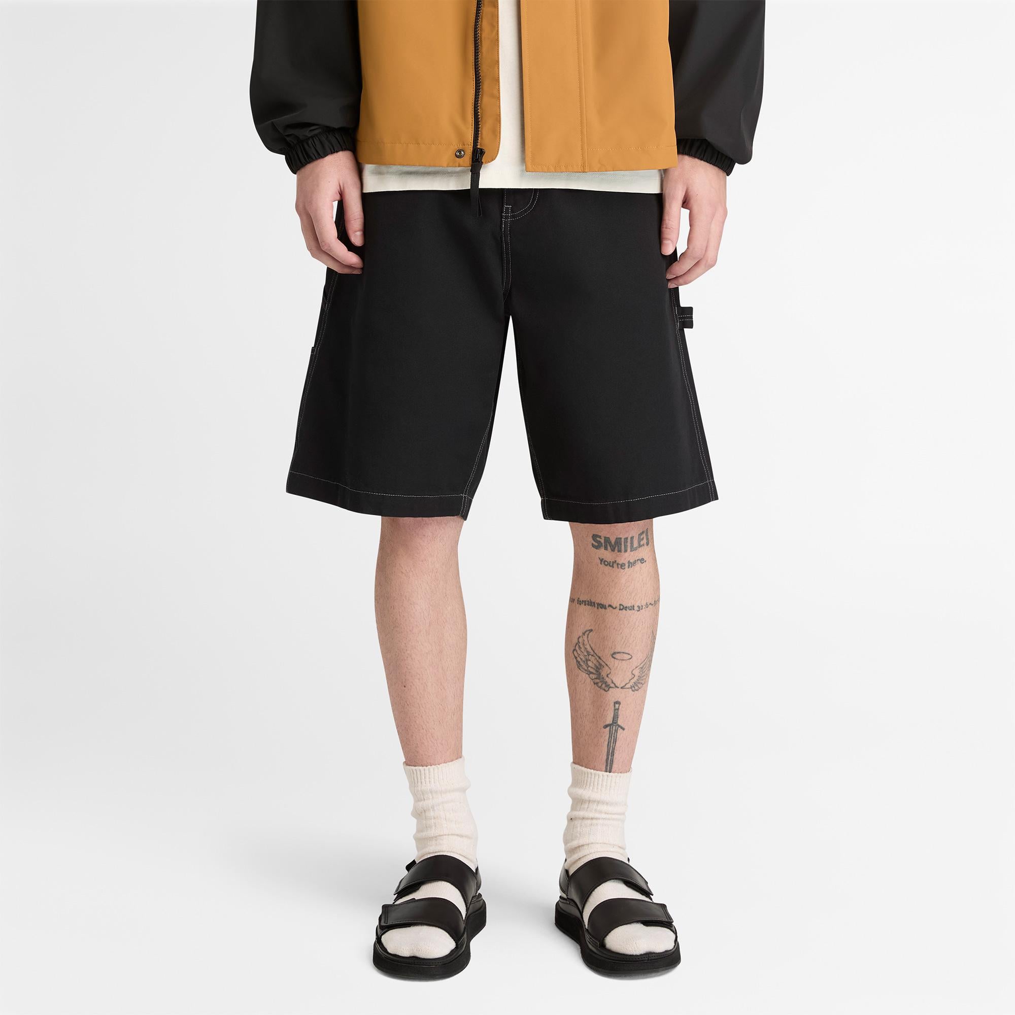 Timberland Washed Duck Canvas Carpenter Erkek Siyah Şort