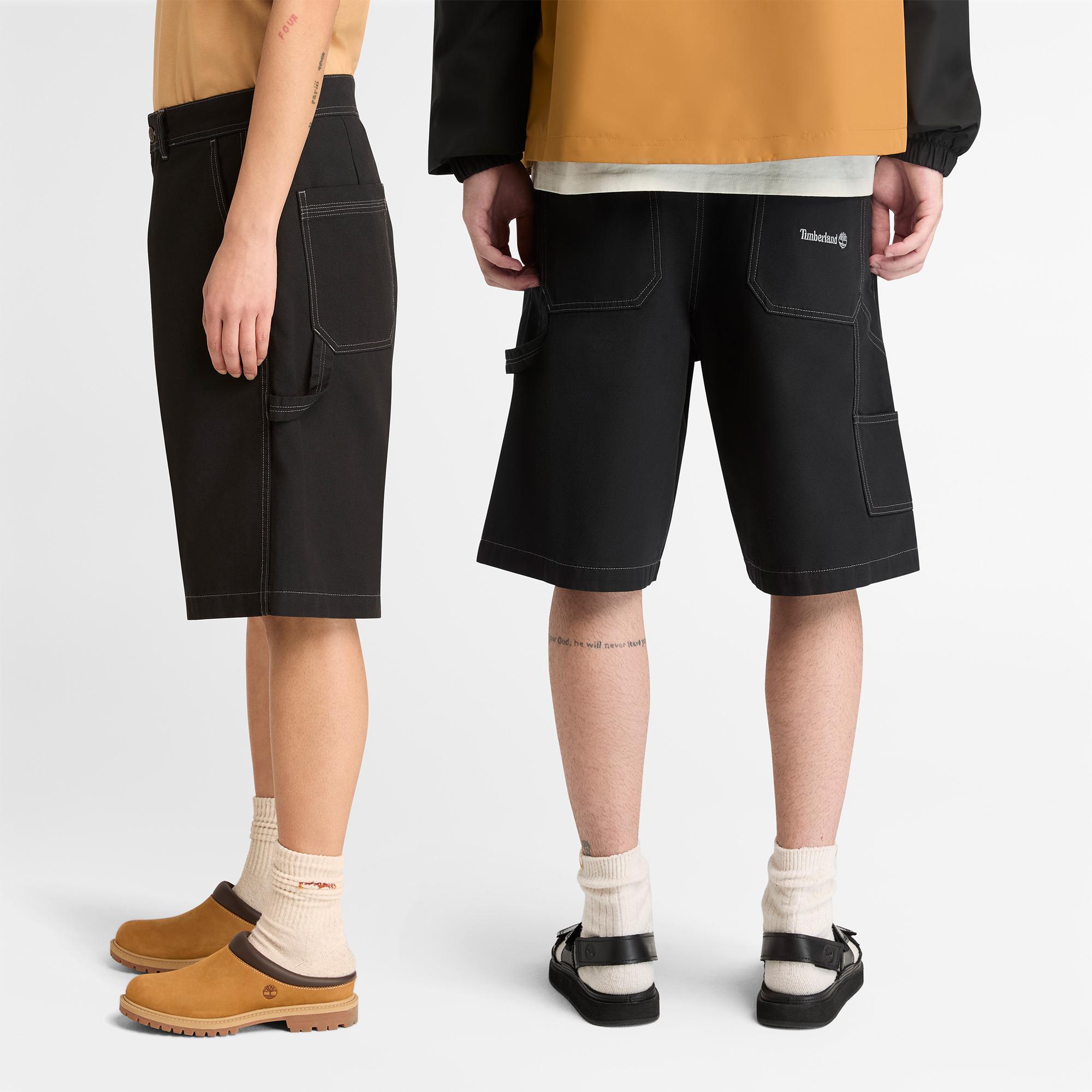 Timberland Washed Duck Canvas Carpenter Erkek Siyah Şort