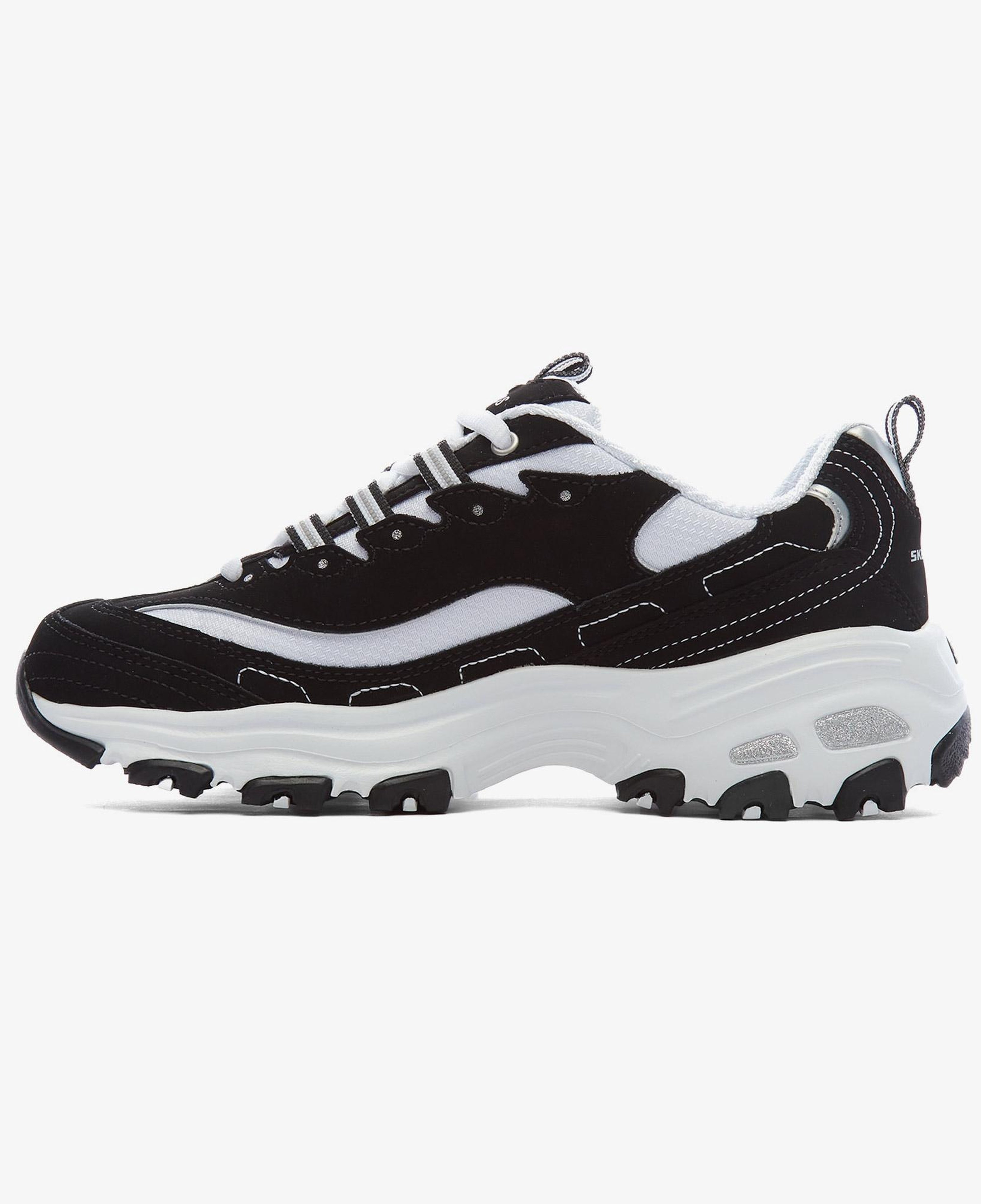Skechers D'Lites-Biggest Fan Kadın Siyah-Beyaz Spor Ayakkabı
