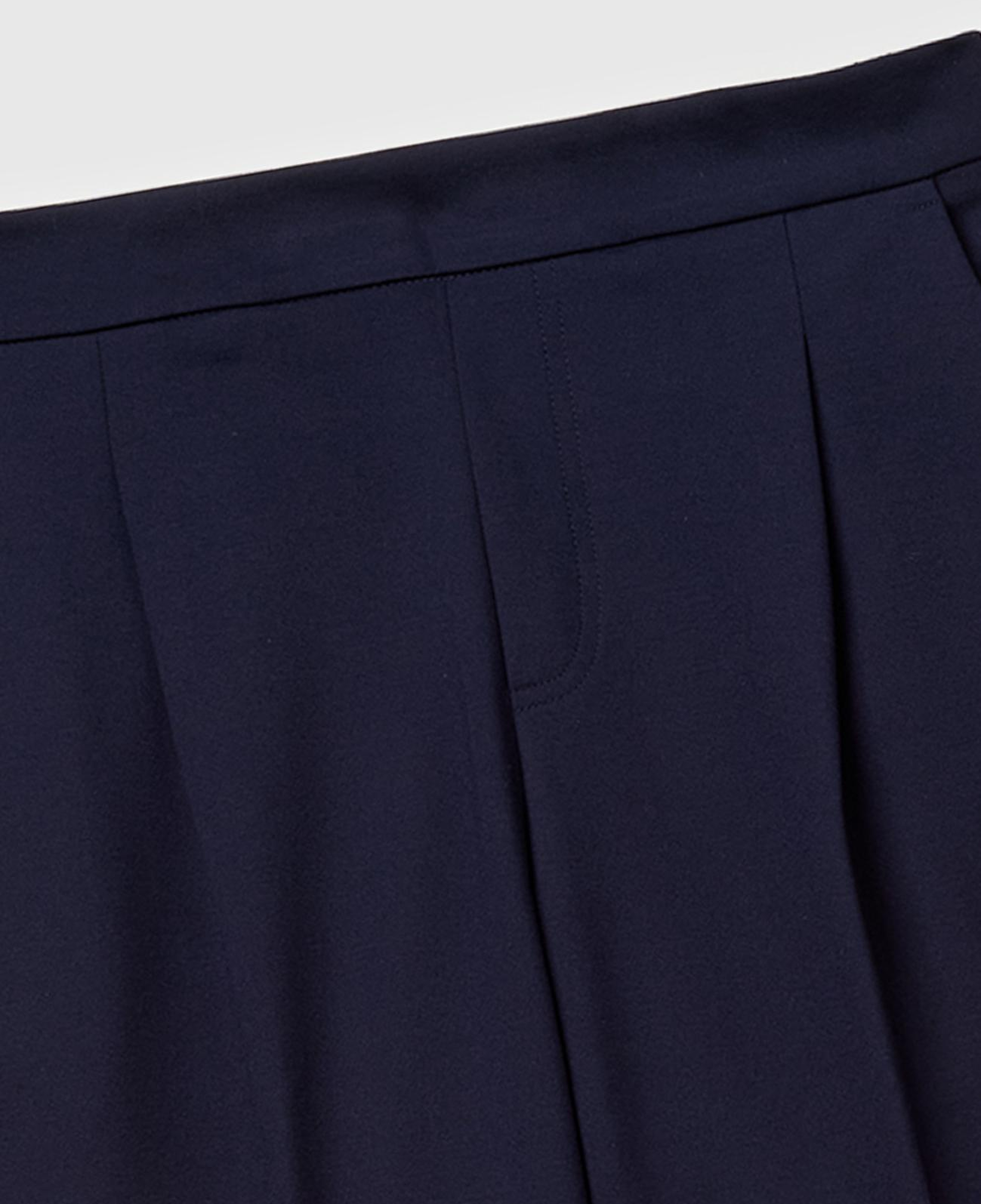 Kadın Lacivert Beli Lastikli Pantolon