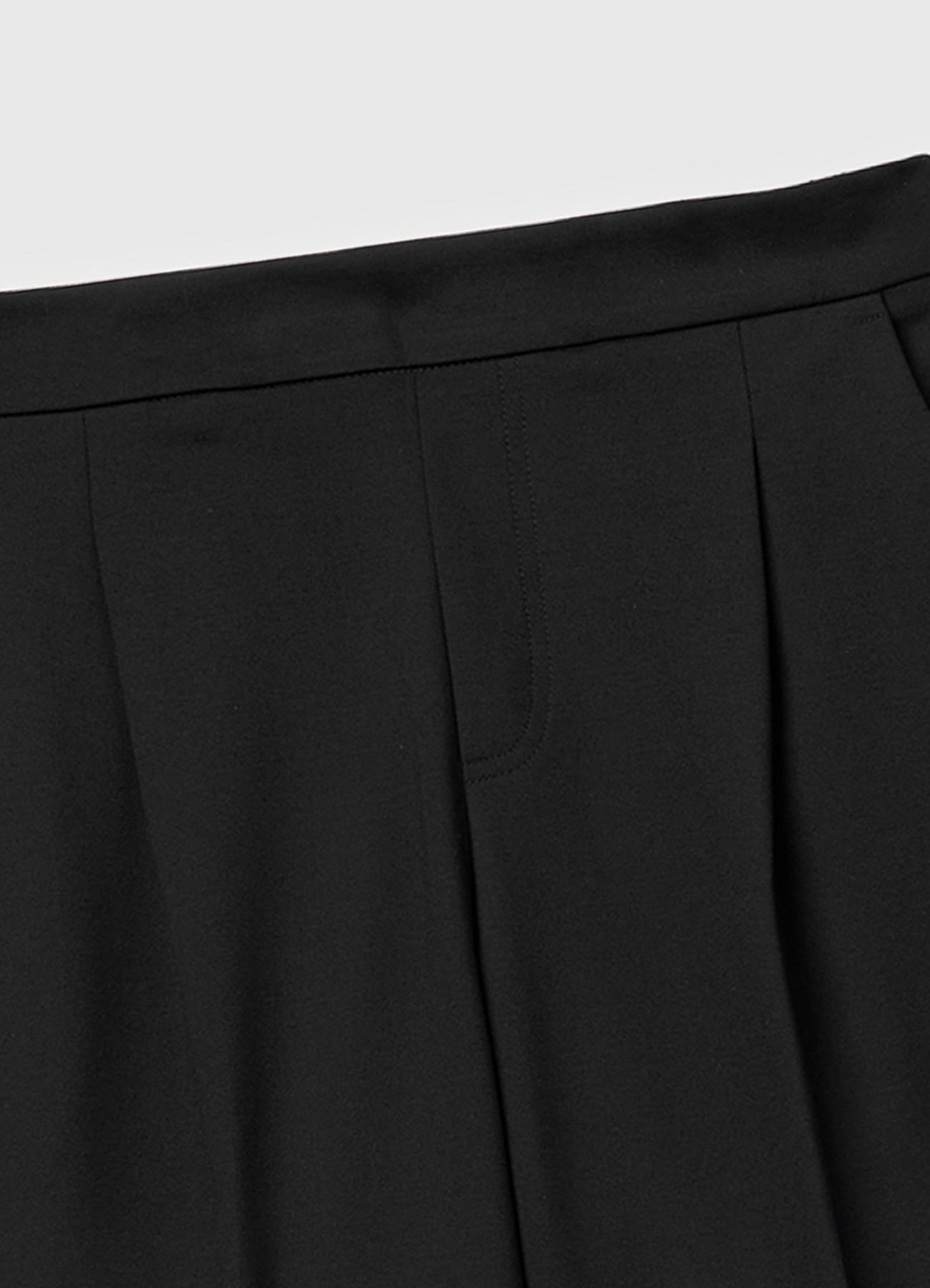 Kadın Siyah Beli Lastikli Pantolon