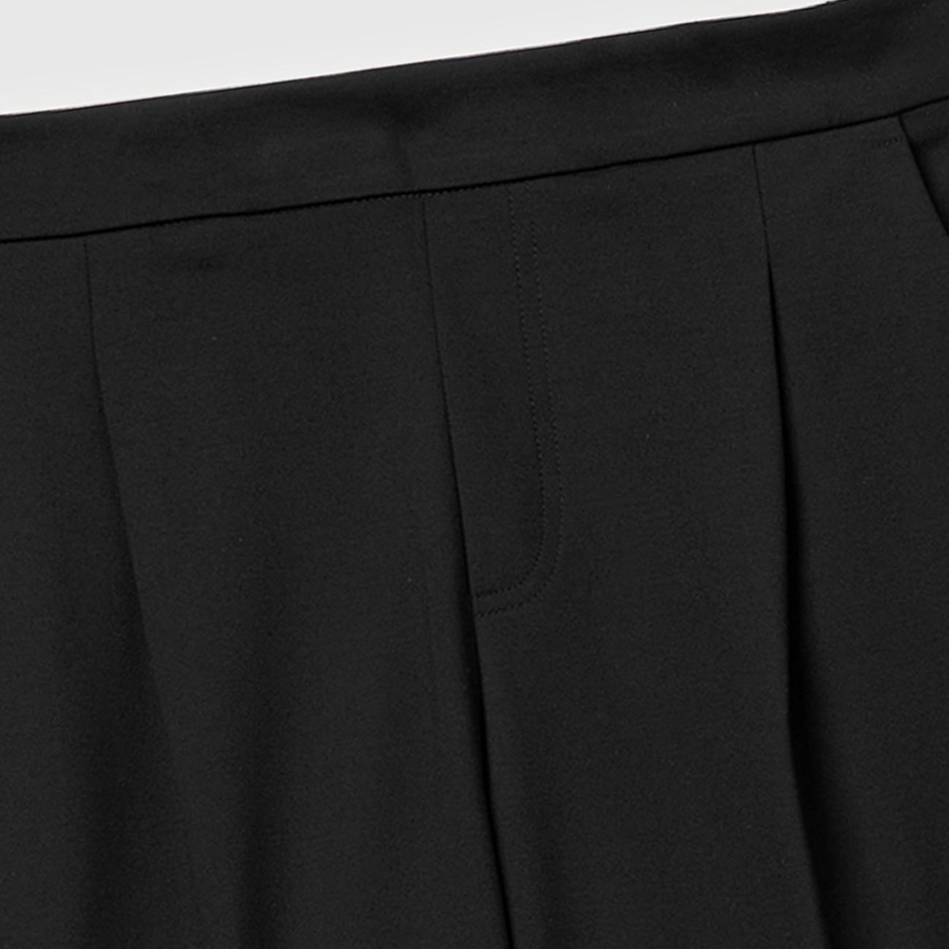 Kadın Siyah Beli Lastikli Pantolon
