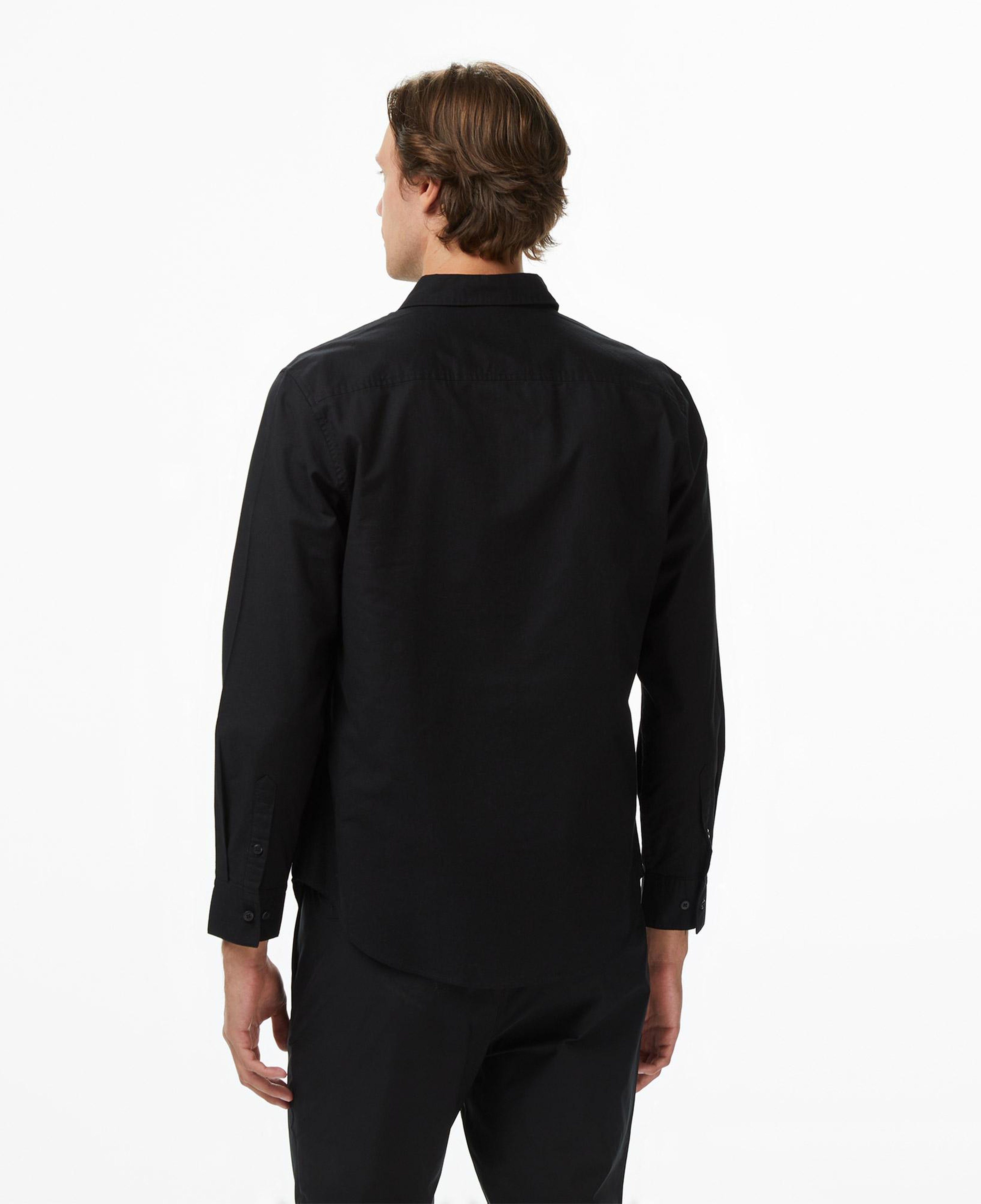 Calvin Klein Solid Oxford Classic Erkek Siyah Gömlek