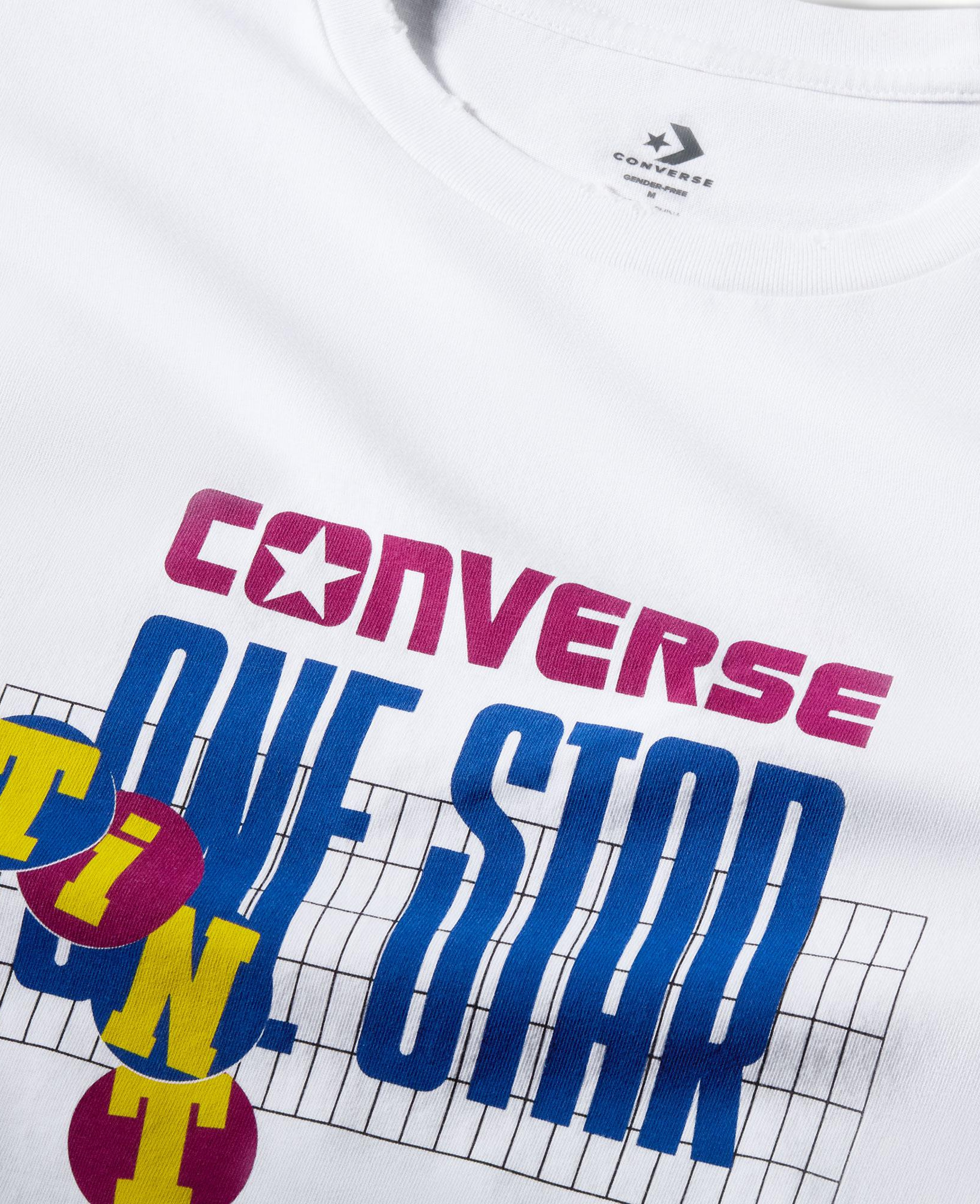 Converse Classic Unisex Baskılı Beyaz T-Shirt