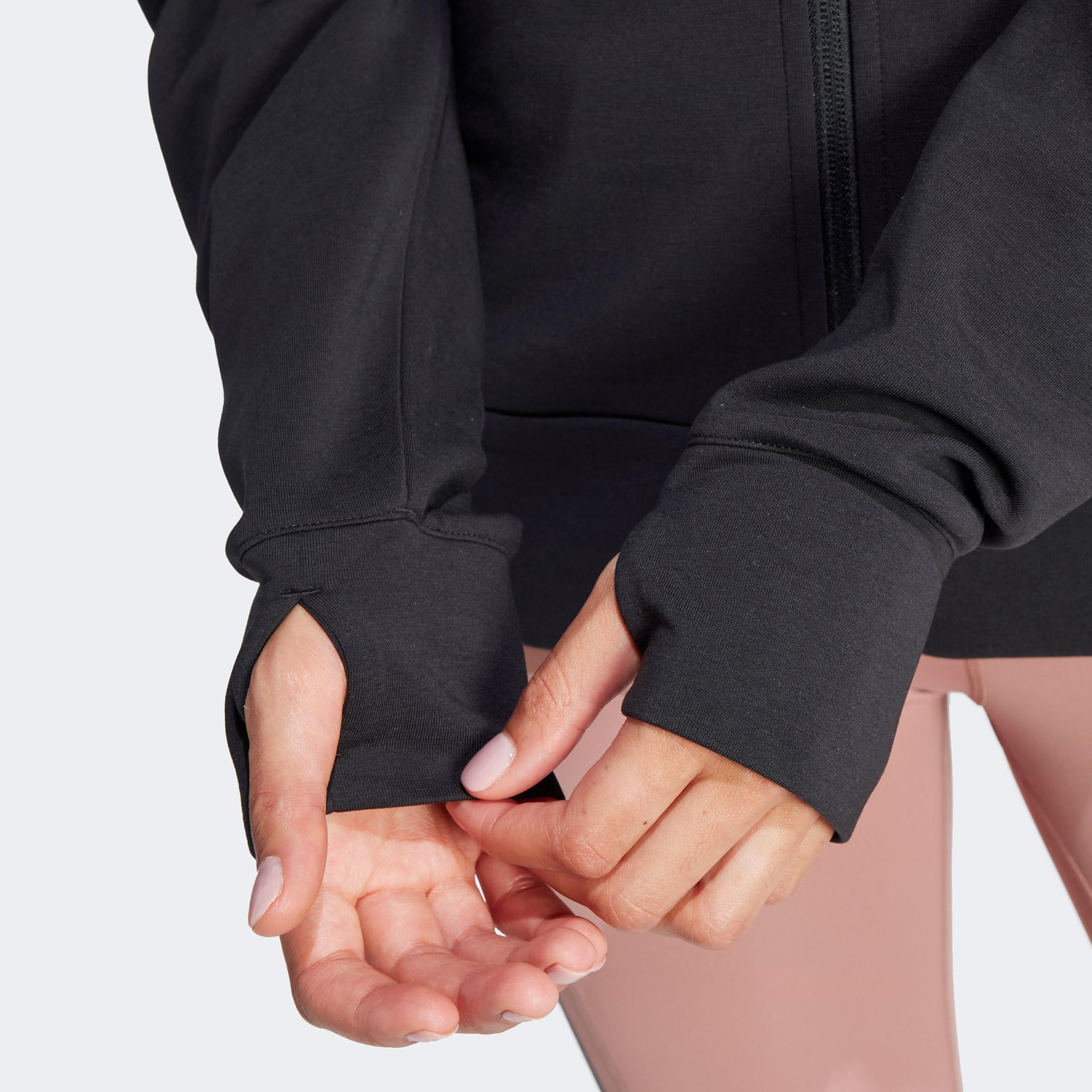 adidas Designed 4 Full Zip Kadın Siyah Sweatshirt