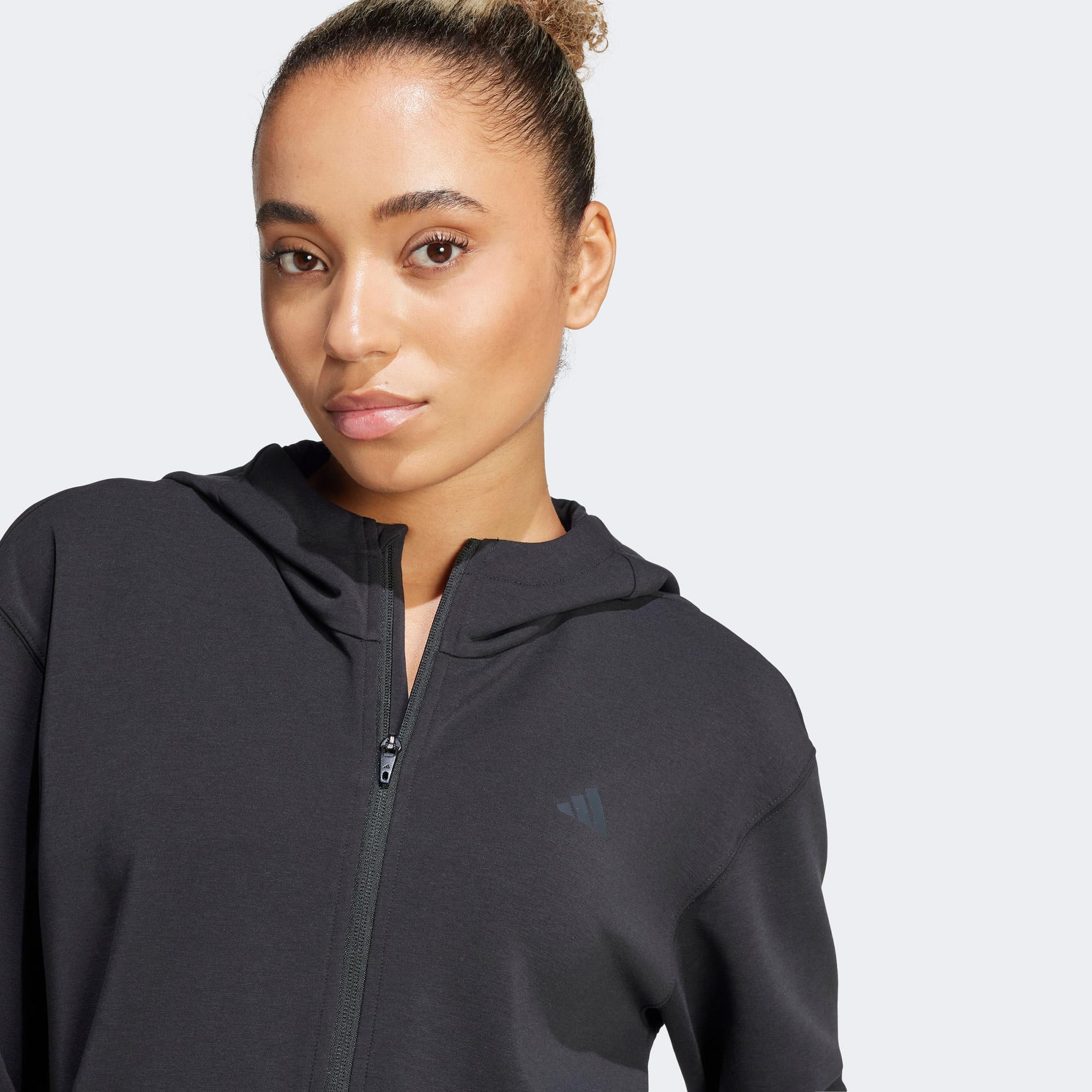 adidas Designed 4 Full Zip Kadın Siyah Sweatshirt