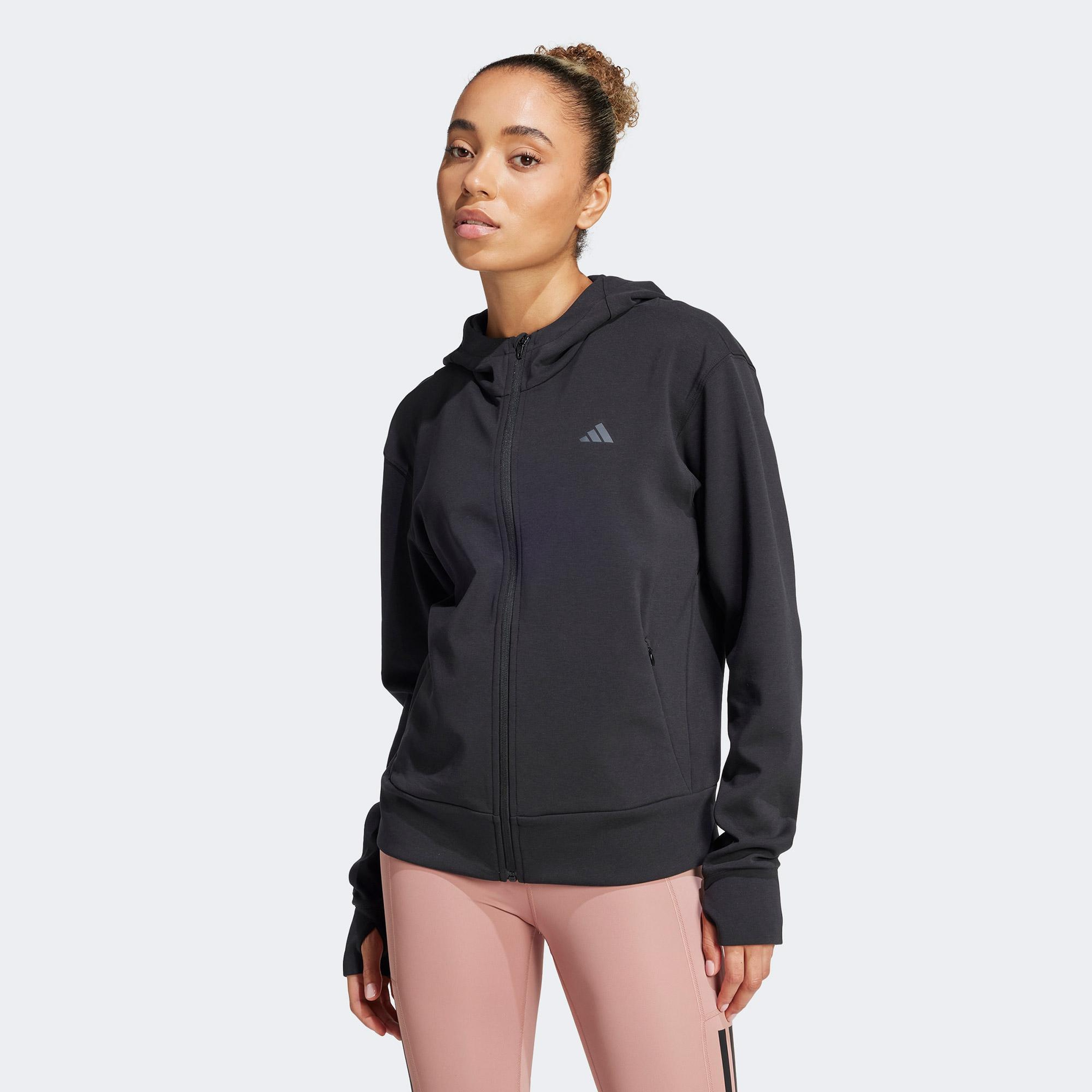 adidas Designed 4 Full Zip Kadın Siyah Sweatshirt