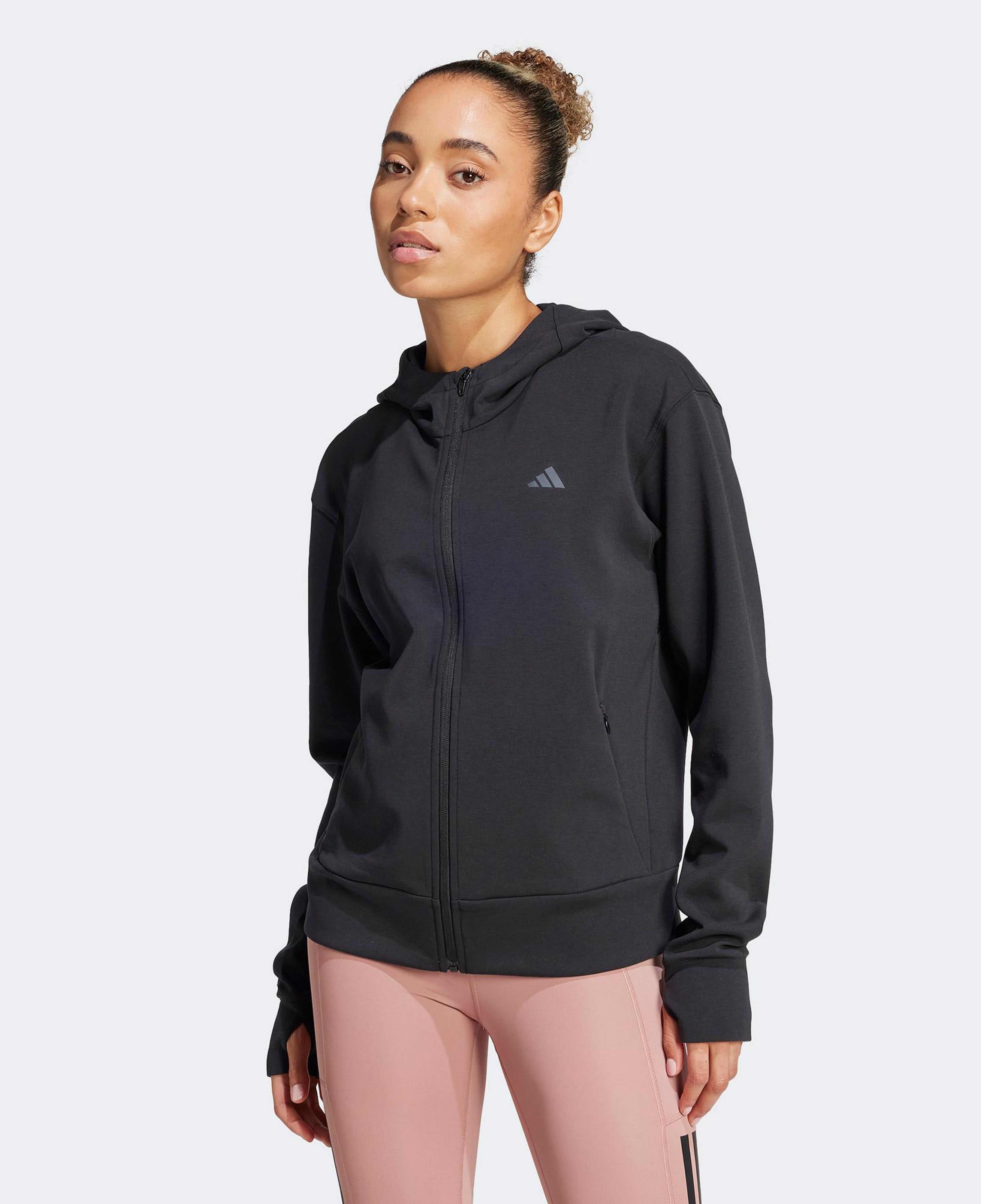adidas Designed 4 Full Zip Kadın Siyah Sweatshirt