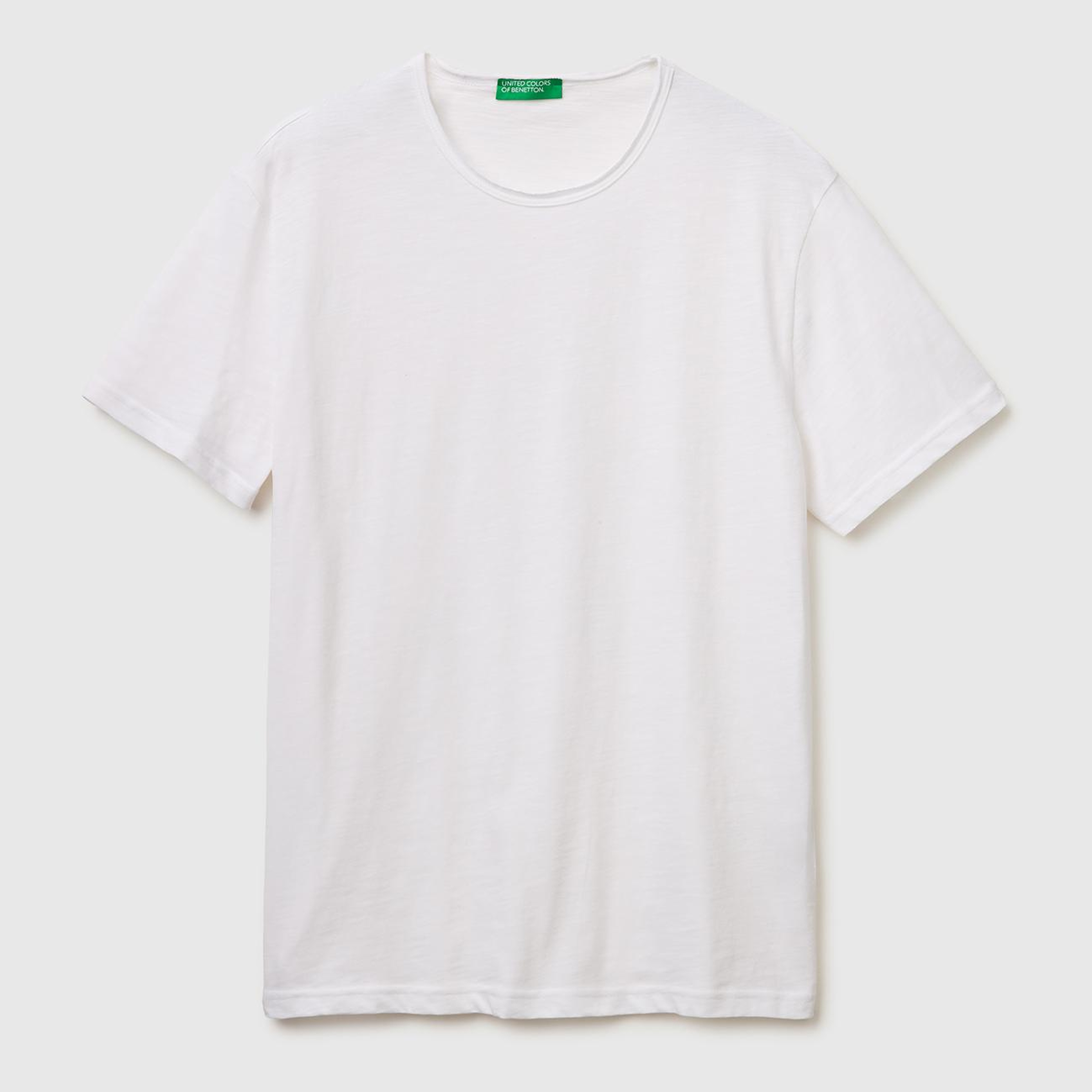 Erkek Beyaz  %100 Pamuk Regular Fit Bisiklet Yaka T-Shirt