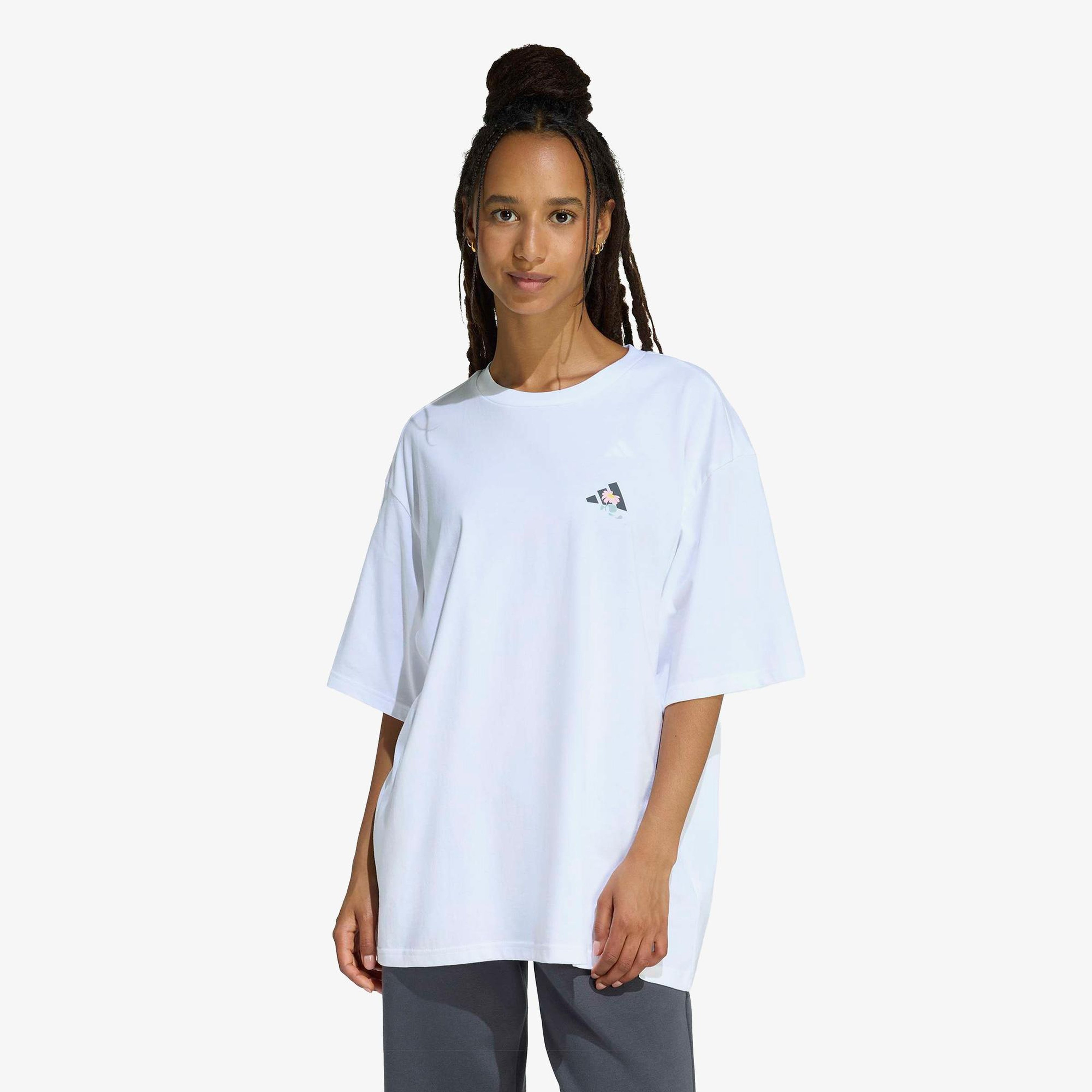 adidas Soft Side Os Kadın Beyaz T-Shirt