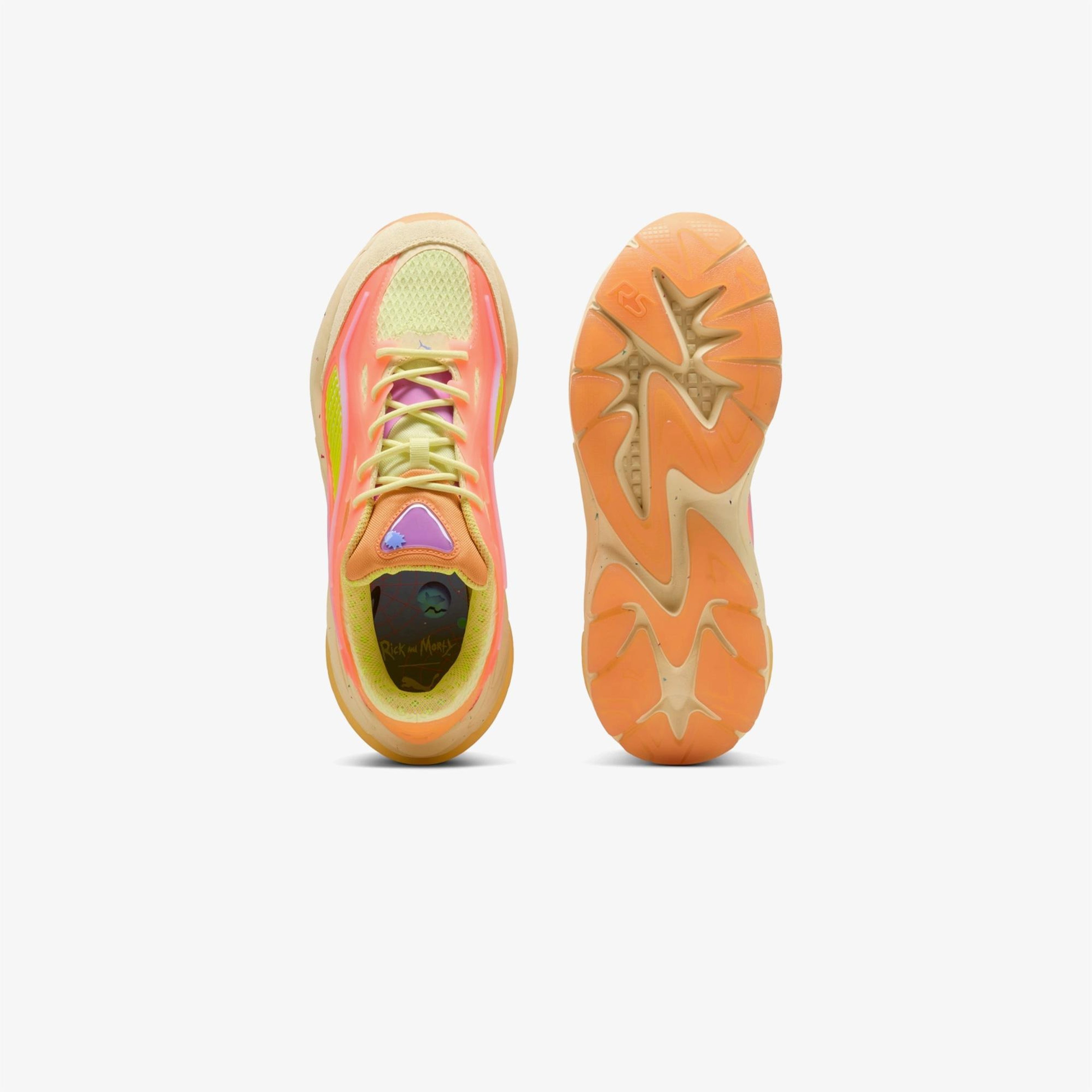 Puma RS Surge Rick and Morty Unisex Sarı Spor Ayakkabı