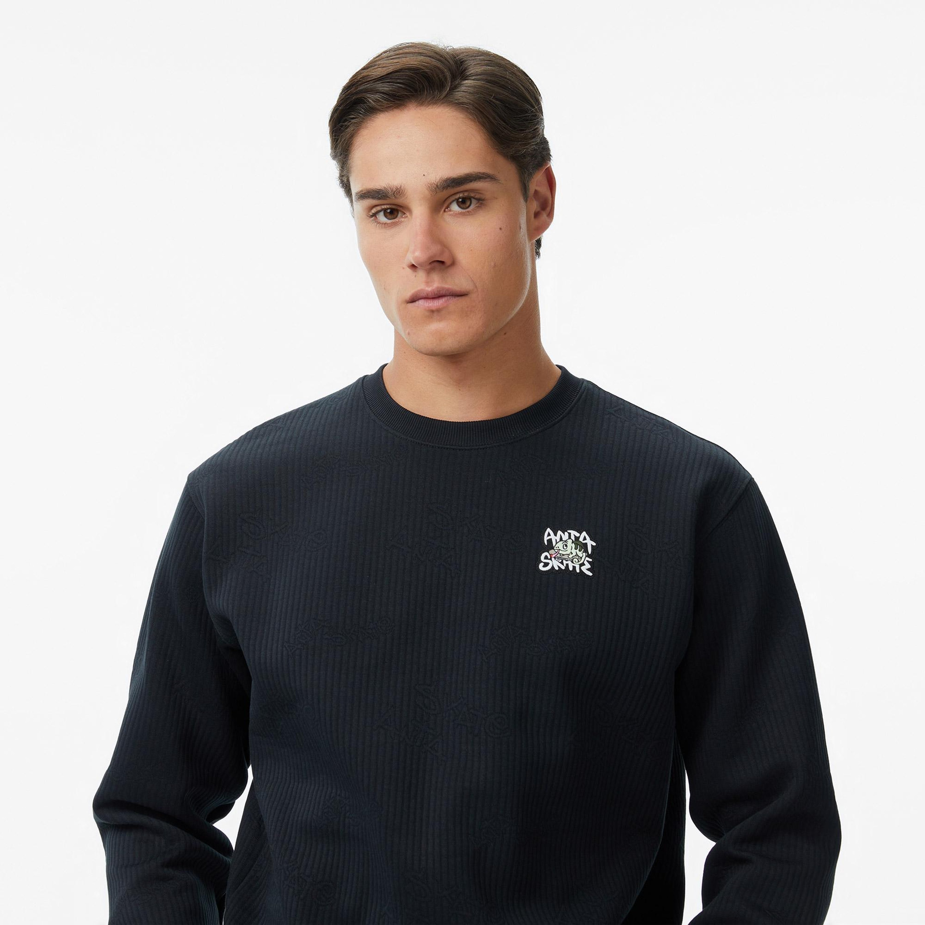 Anta To See The Bird Erkek Siyah Sweatshirt