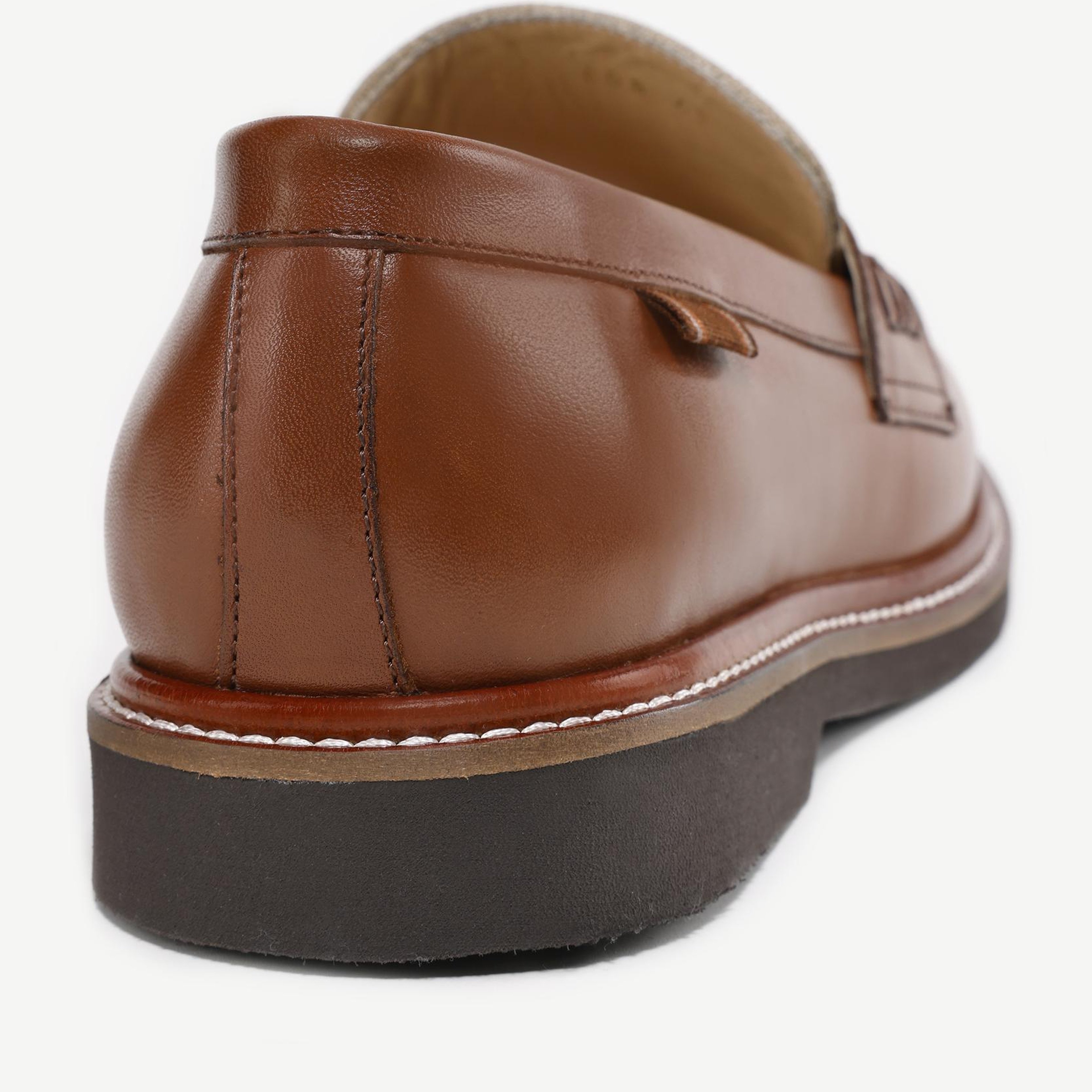 YARGICI Kanvas Detaylı Deri Loafer