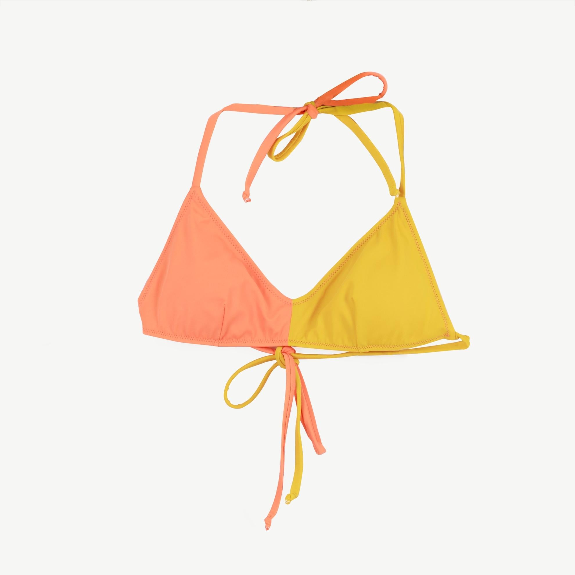 YARGICI Renk Bloklu Bikini Üst