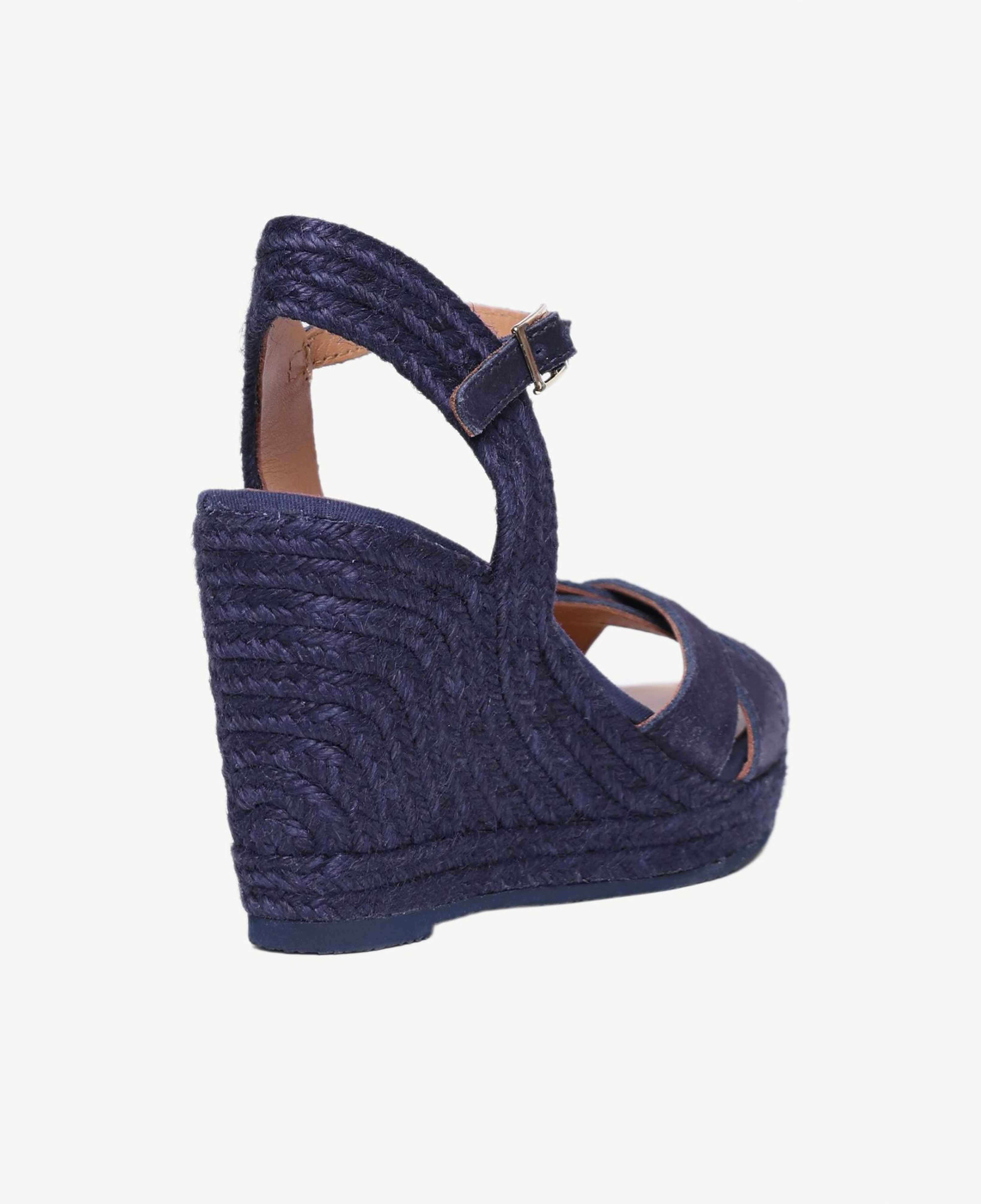 YARGICI Çapraz Bantlı Dolgu Süet Espadril