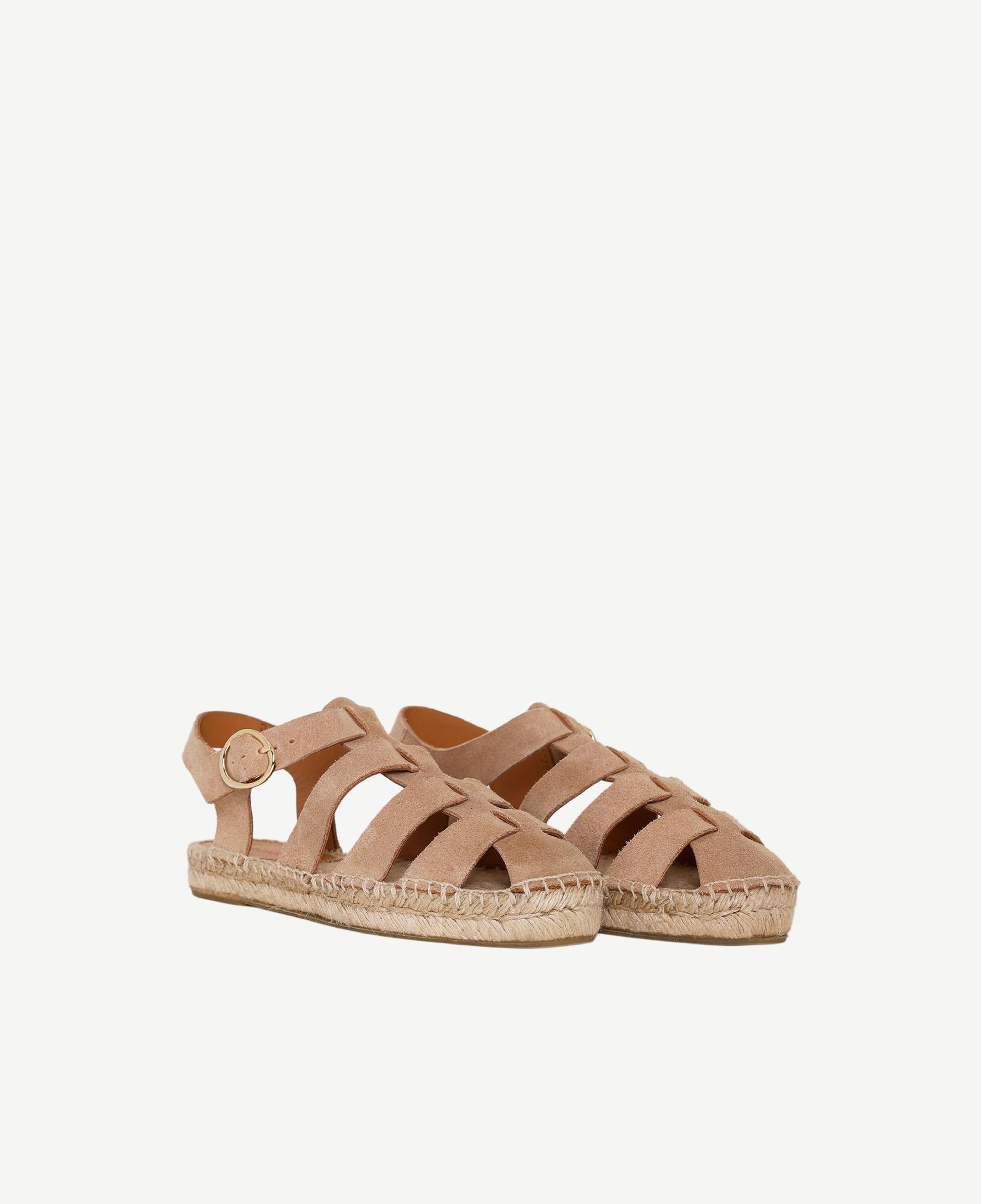 YARGICI Süet Kafesli Espadril