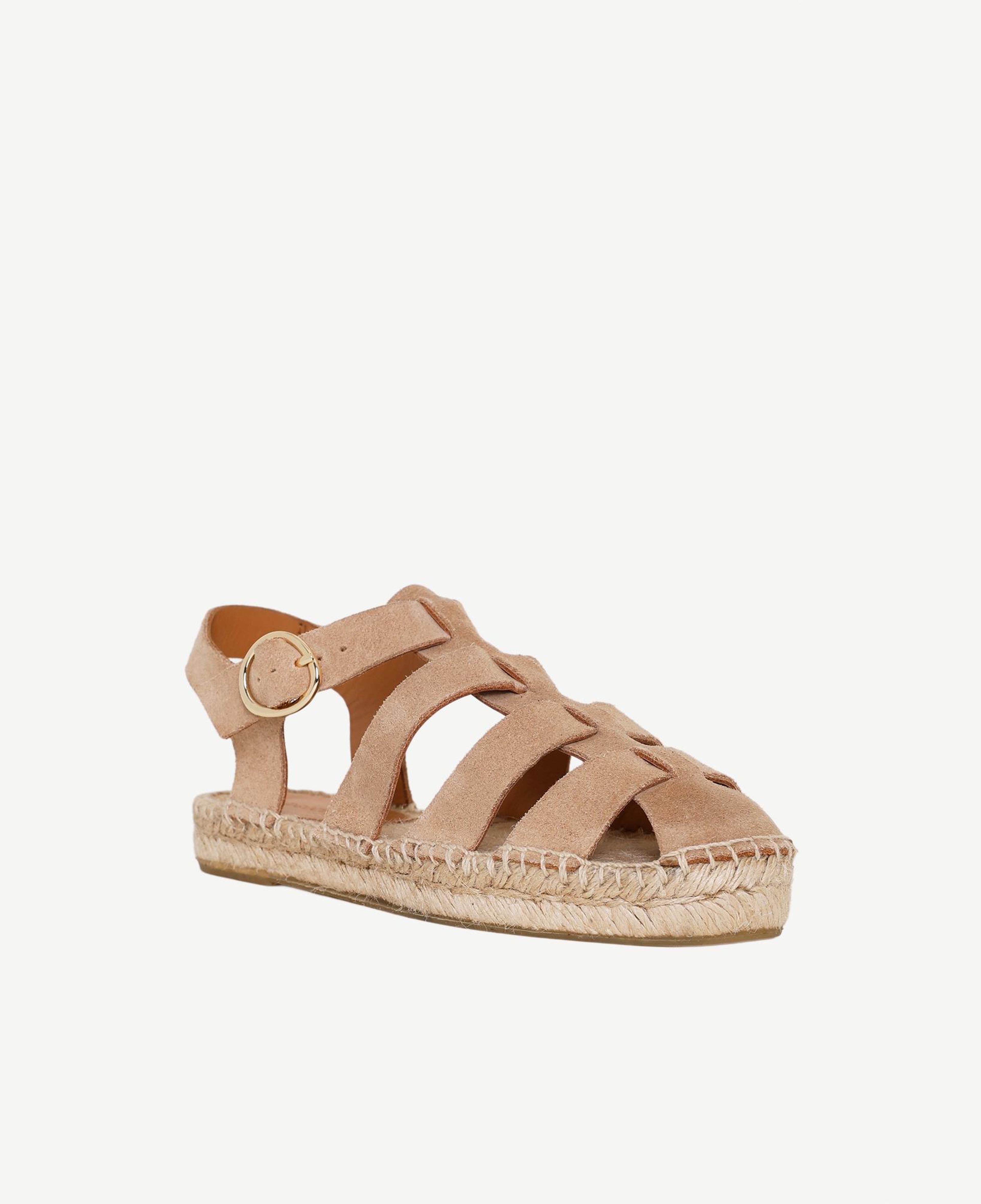 YARGICI Süet Kafesli Espadril
